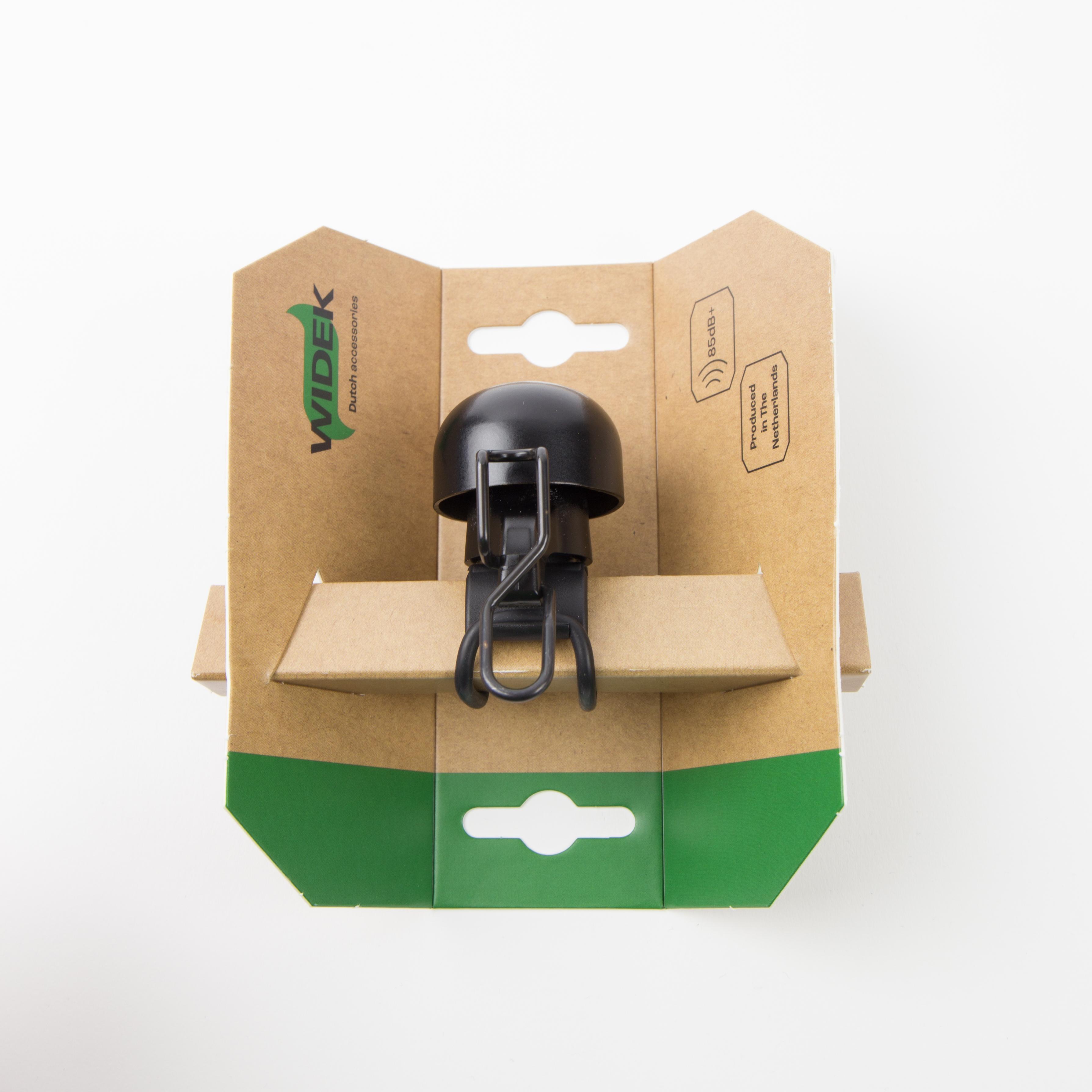 Qibbel Widek paperclip bel mini xxl all black op kaart afbeelding