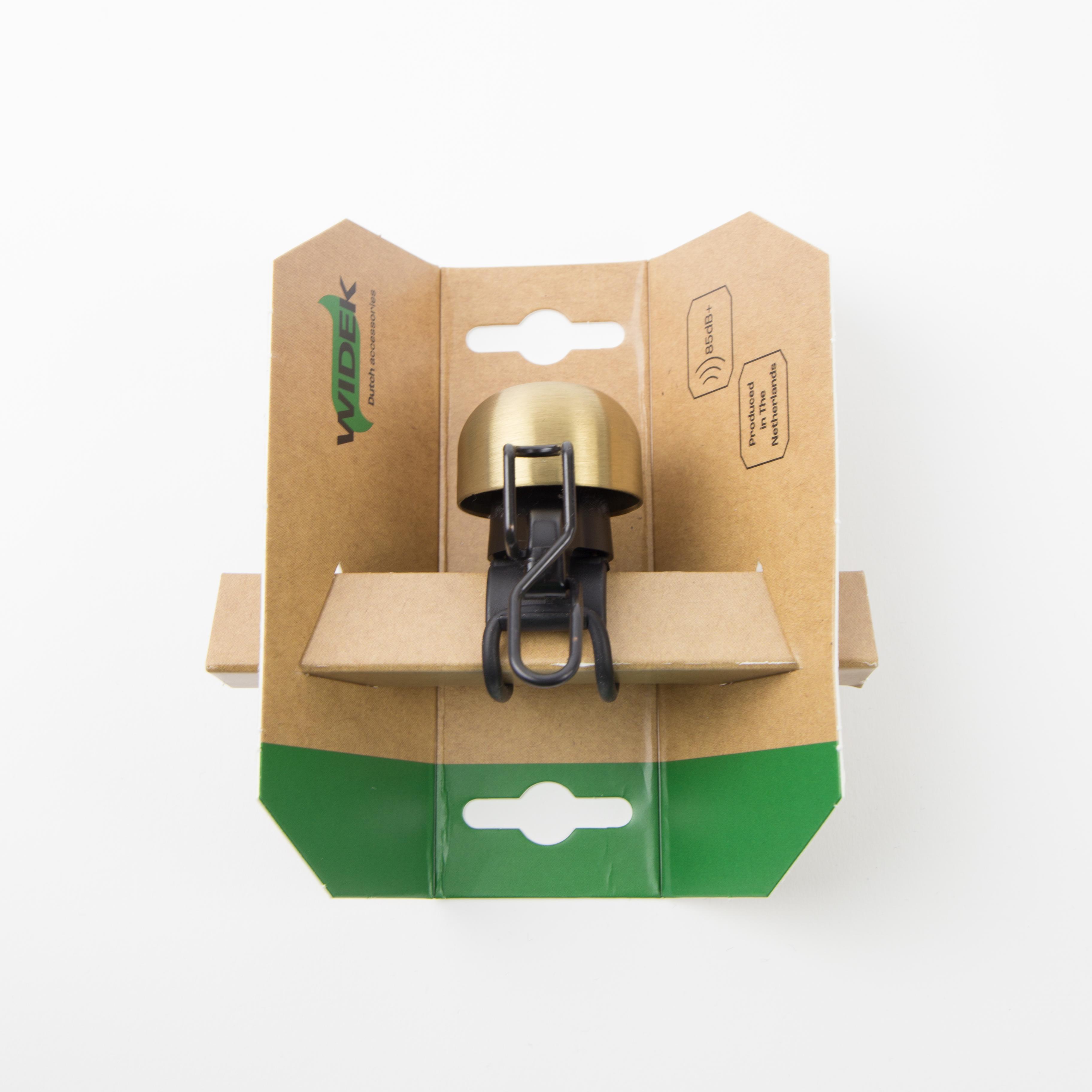 Qibbel Widek paperclip bel xxl nieuwzilver pvd goud all black op kaart afbeelding