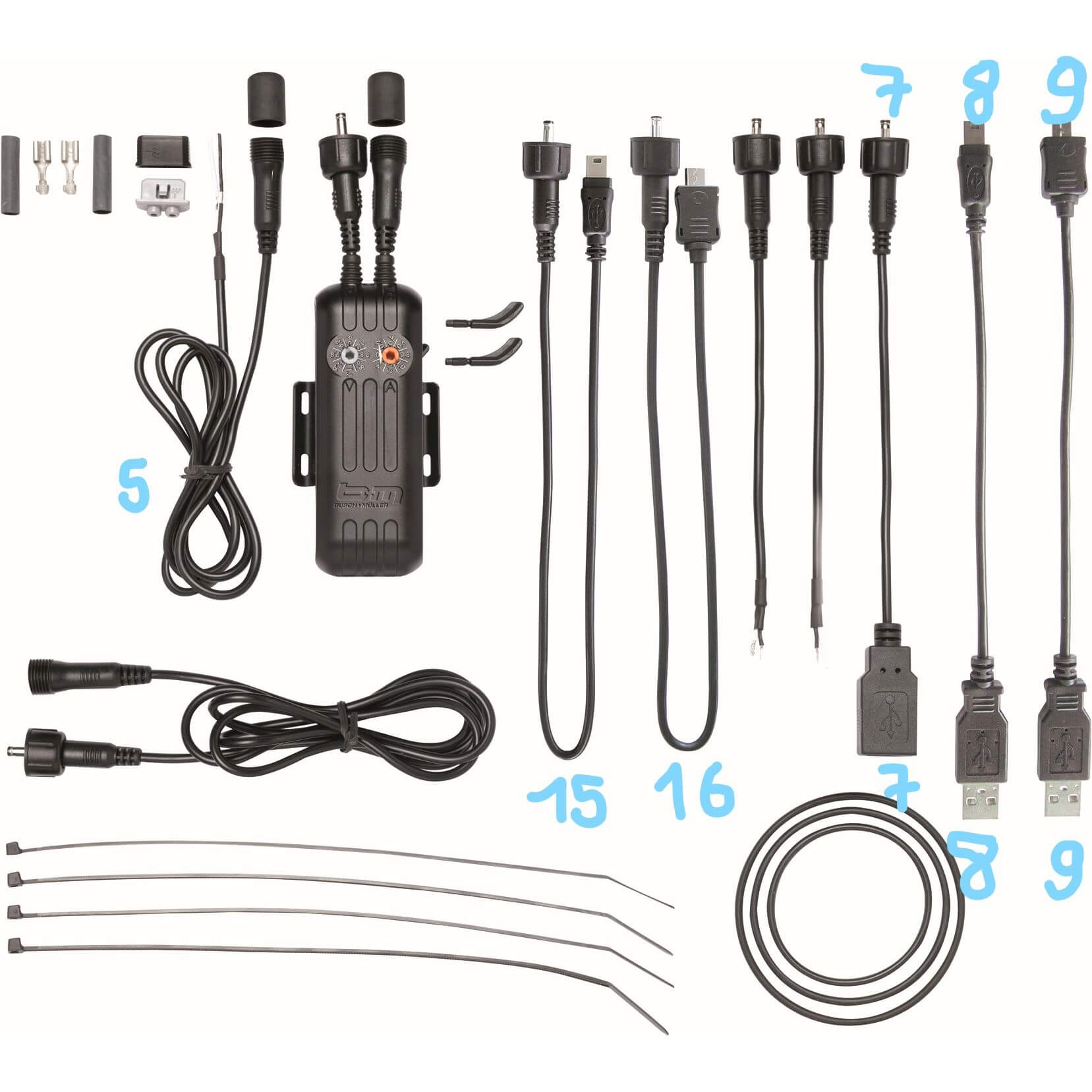 Busch + Müller kabel e-werk nr 9 usb naar micro usb