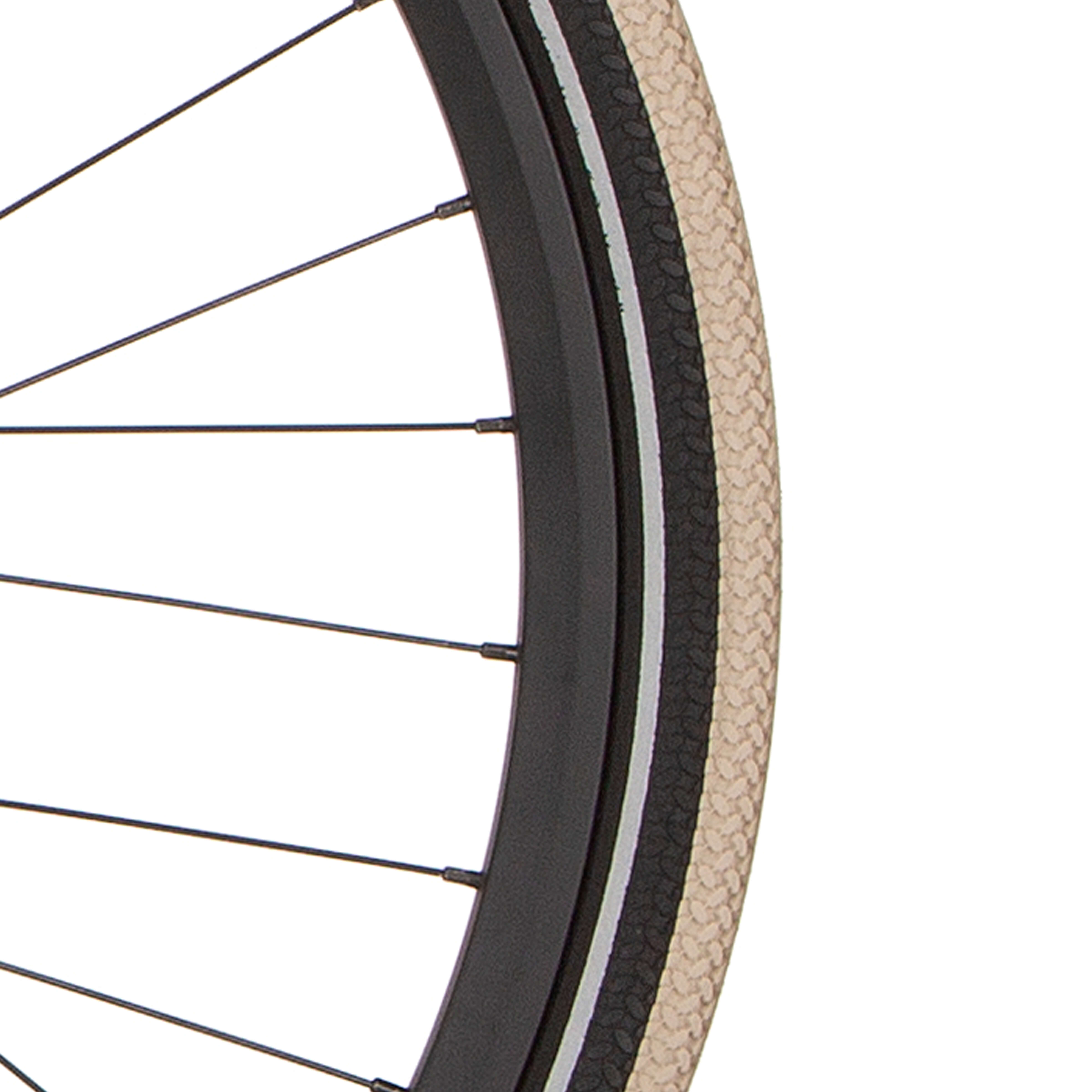 Cortina buitenband canberra 28 x 1.75 khaki/zwart refl afbeelding