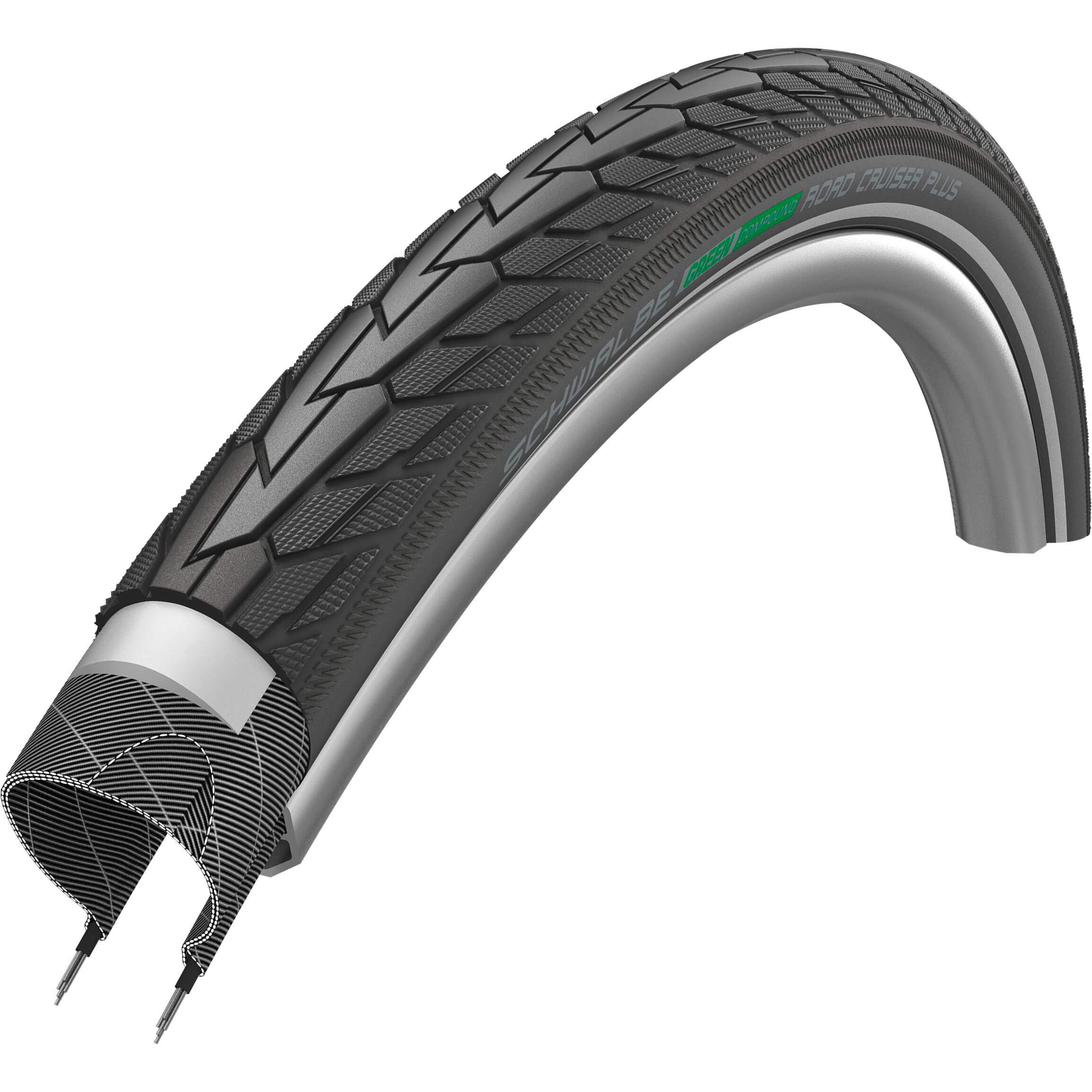 SCHWALBE Buitenband Road Cruiser Plus 24 x 1.75 zw refl