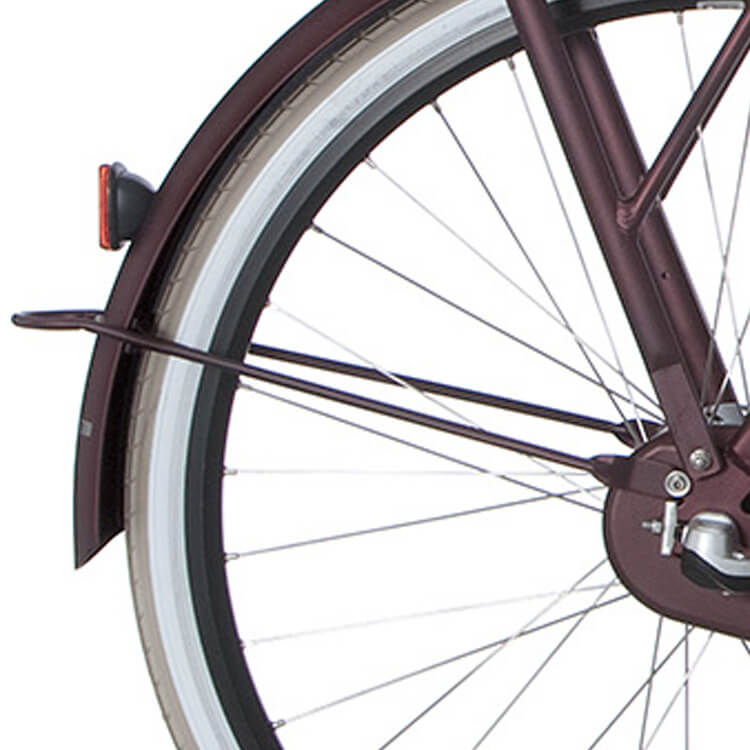 Cortina spatbordstang achter 28 e-u4 teak brown matt afbeelding