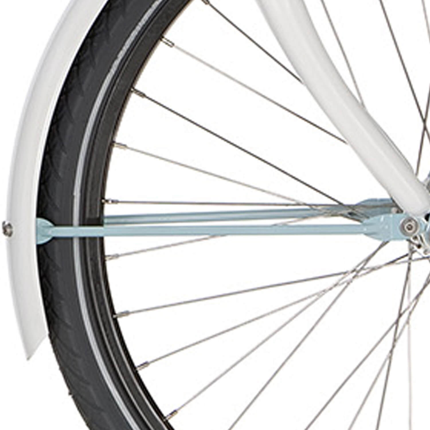Cortina spatbordstang voor 24 u4 pastel turquoise