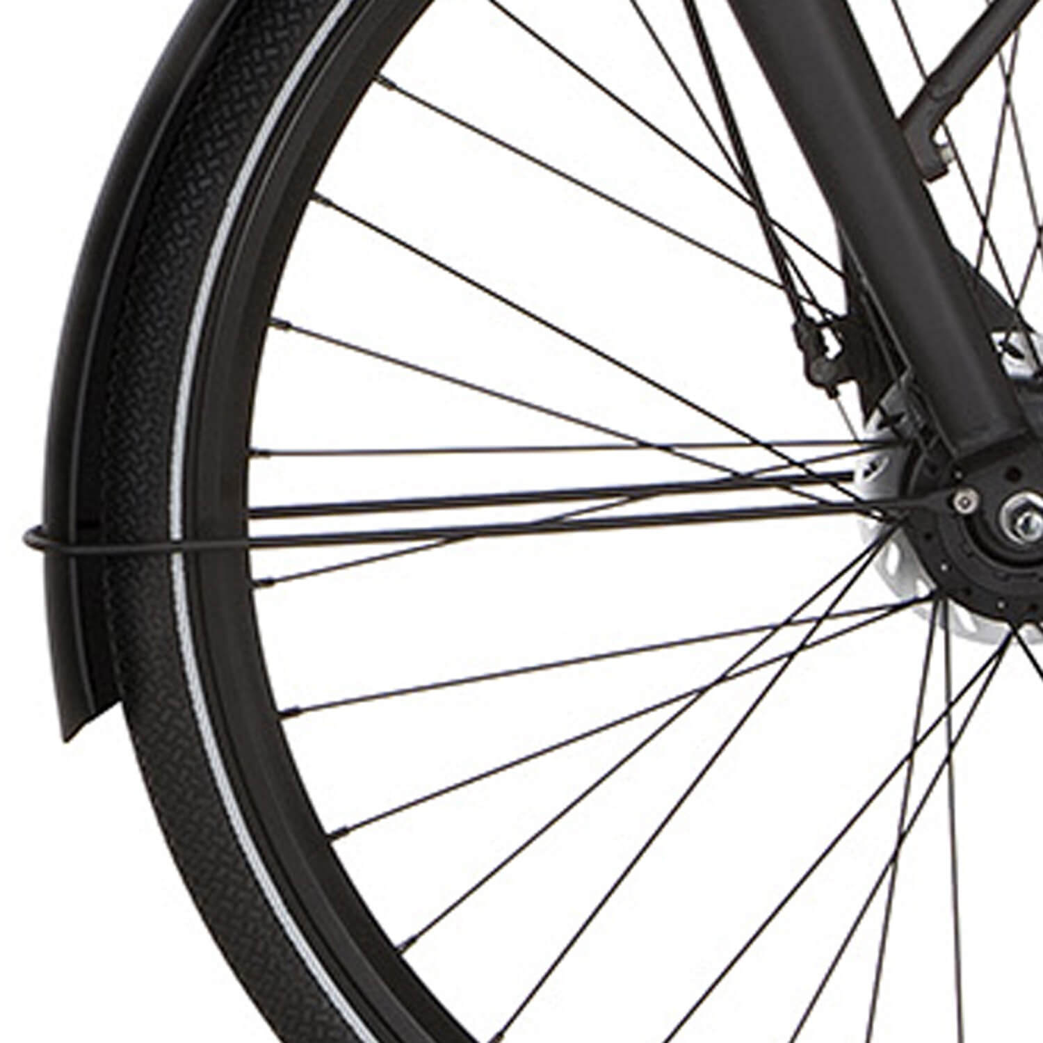 Cortina spatbordstang voor 28 common jet black matt afbeelding