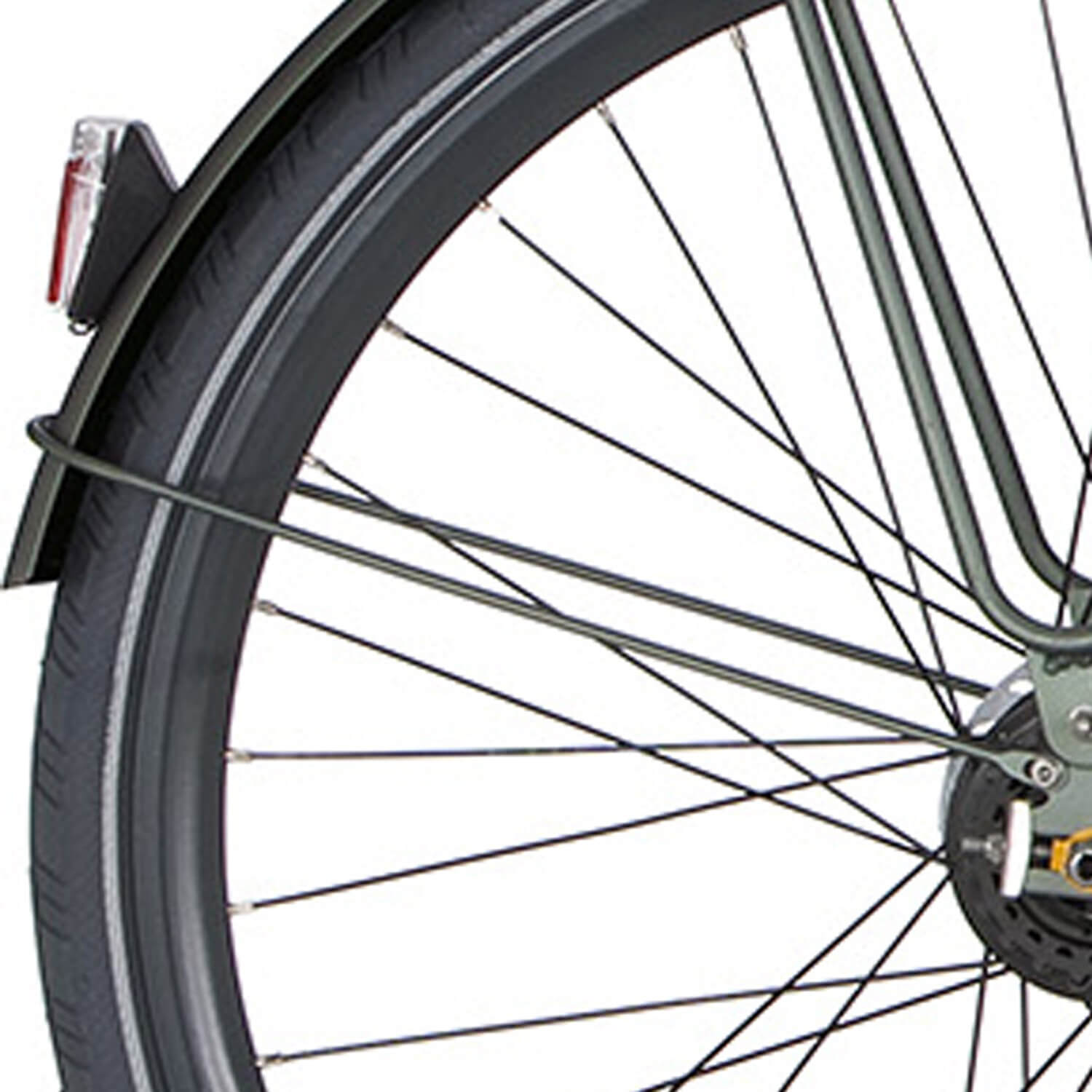 Cortina spatbordstang achter 28 speed matt titanic green afbeelding