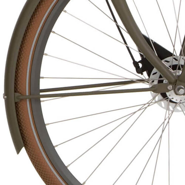 Cortina spatbordstang voor 28 u4 dark olive matt afbeelding