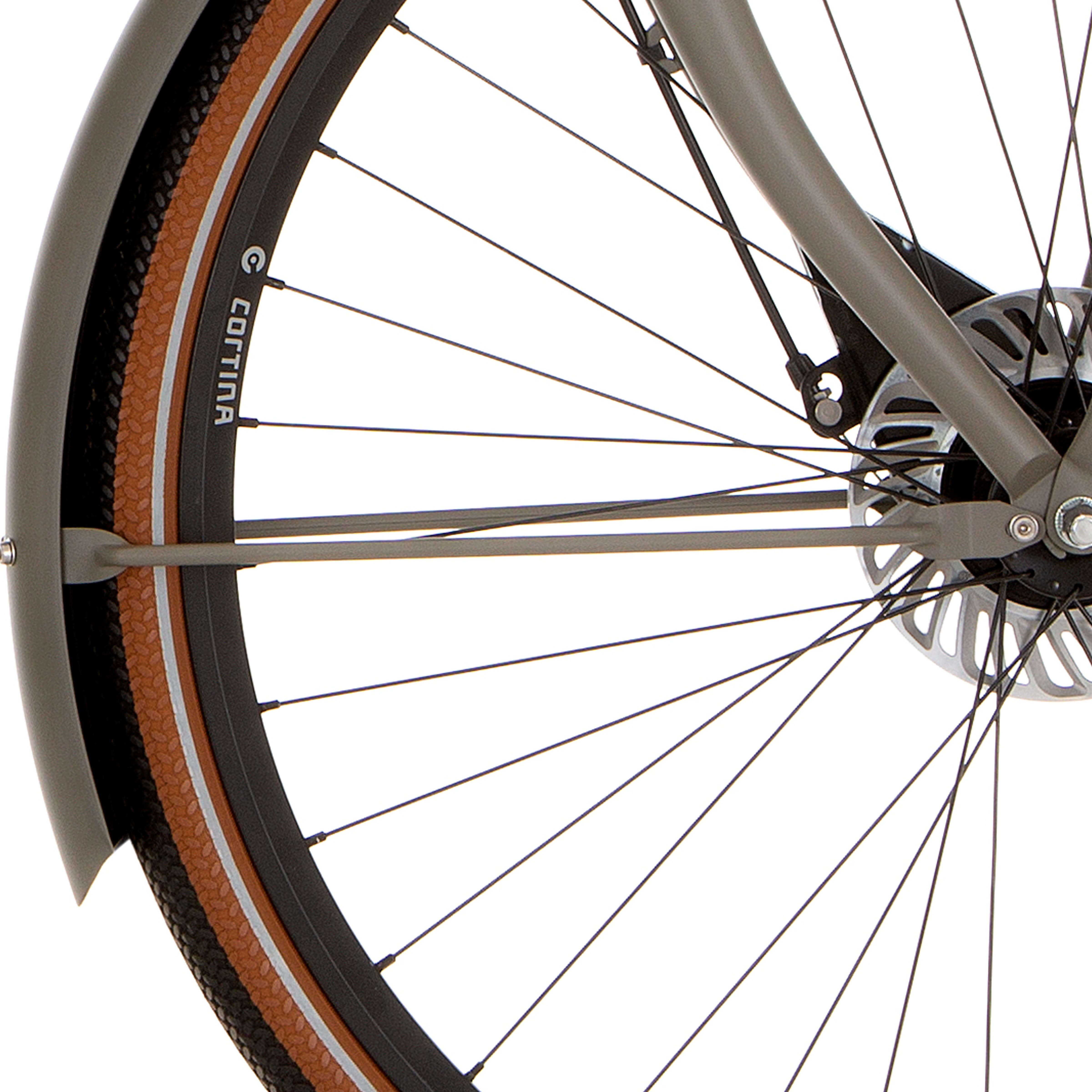 Cortina spatbordstang voor 28 e-u4 quarz grey matt afbeelding