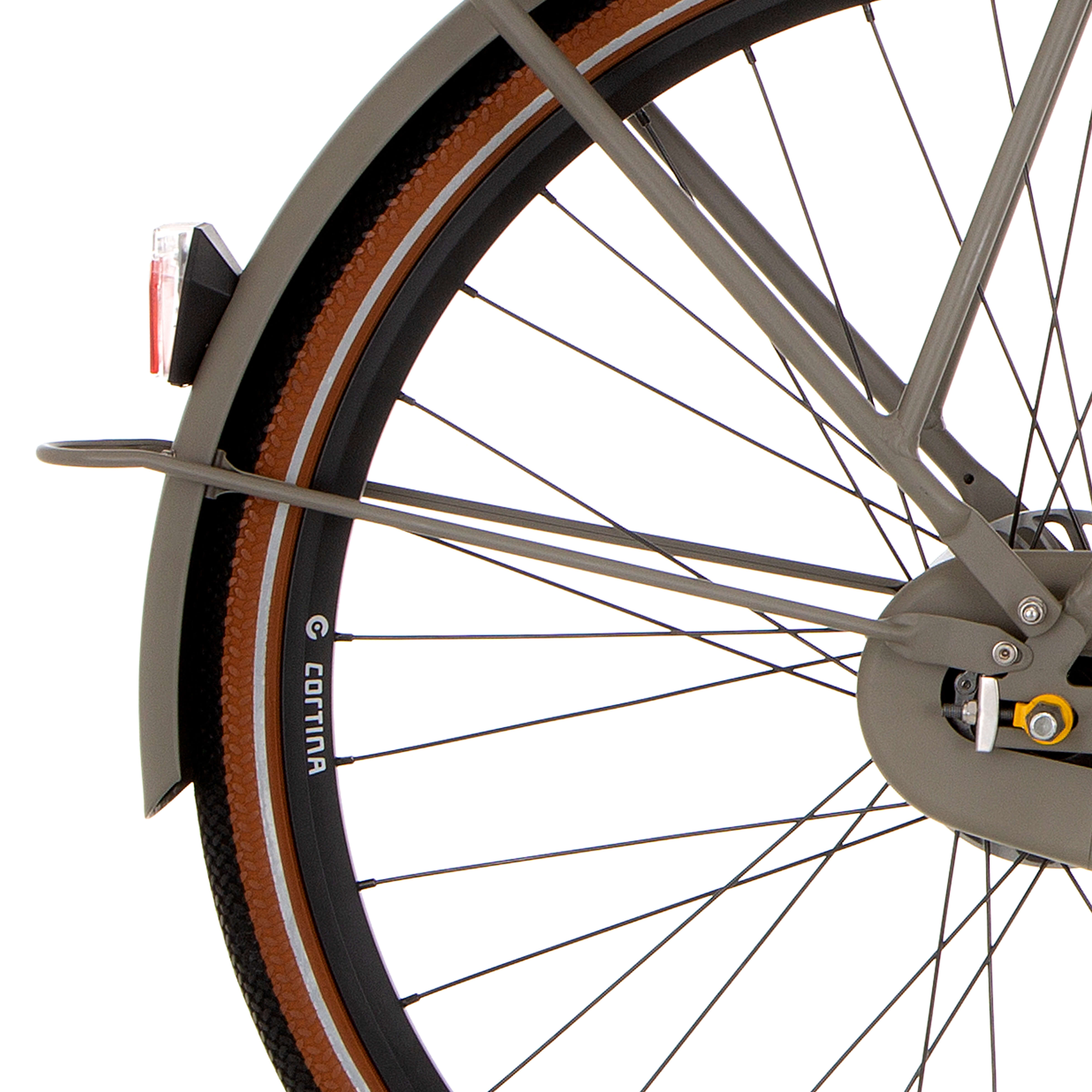 Cortina spatbordstang achter 28 e-u4 quarz grey matt afbeelding