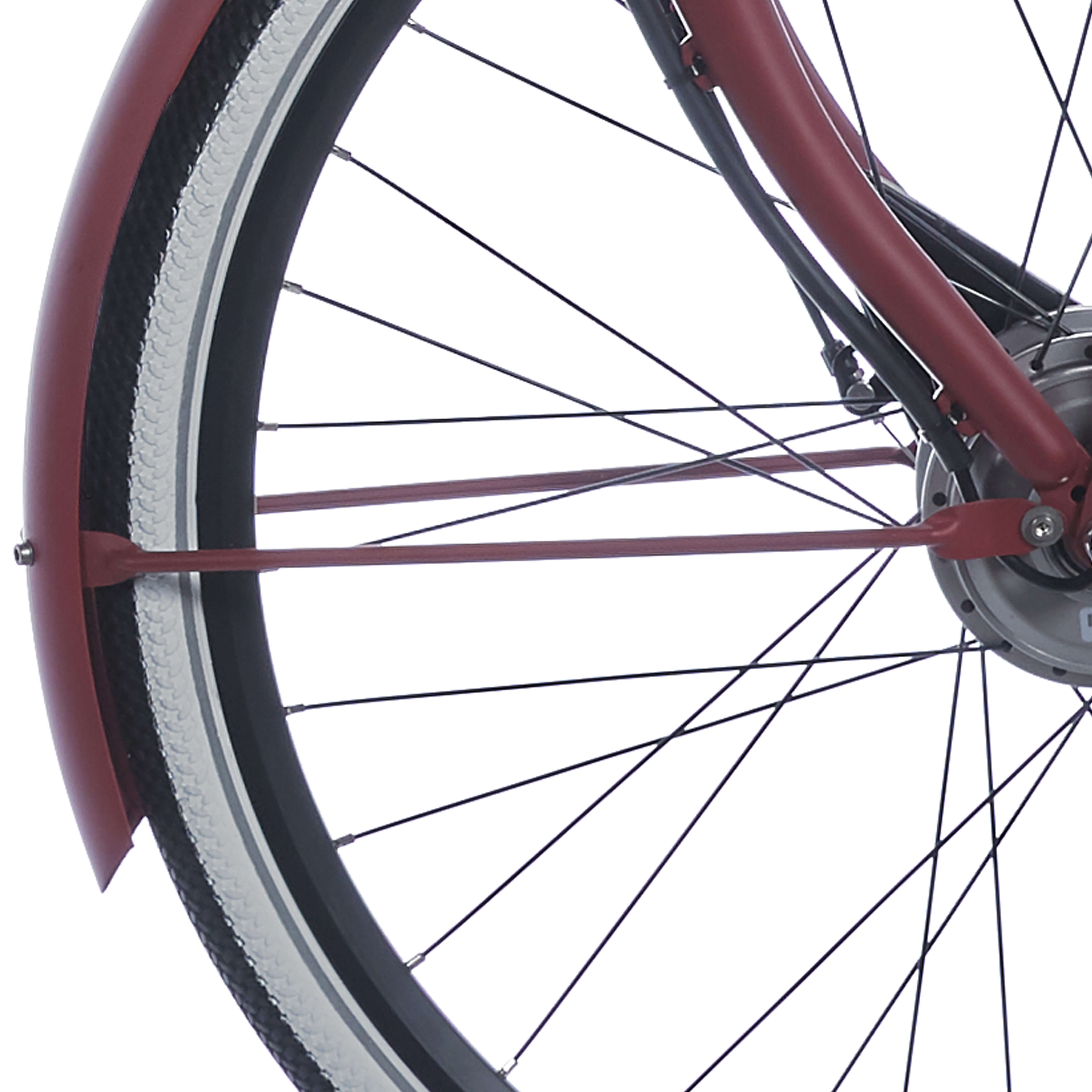 Cortina spatbordstang voor 28 e-u4 raspberry matt afbeelding