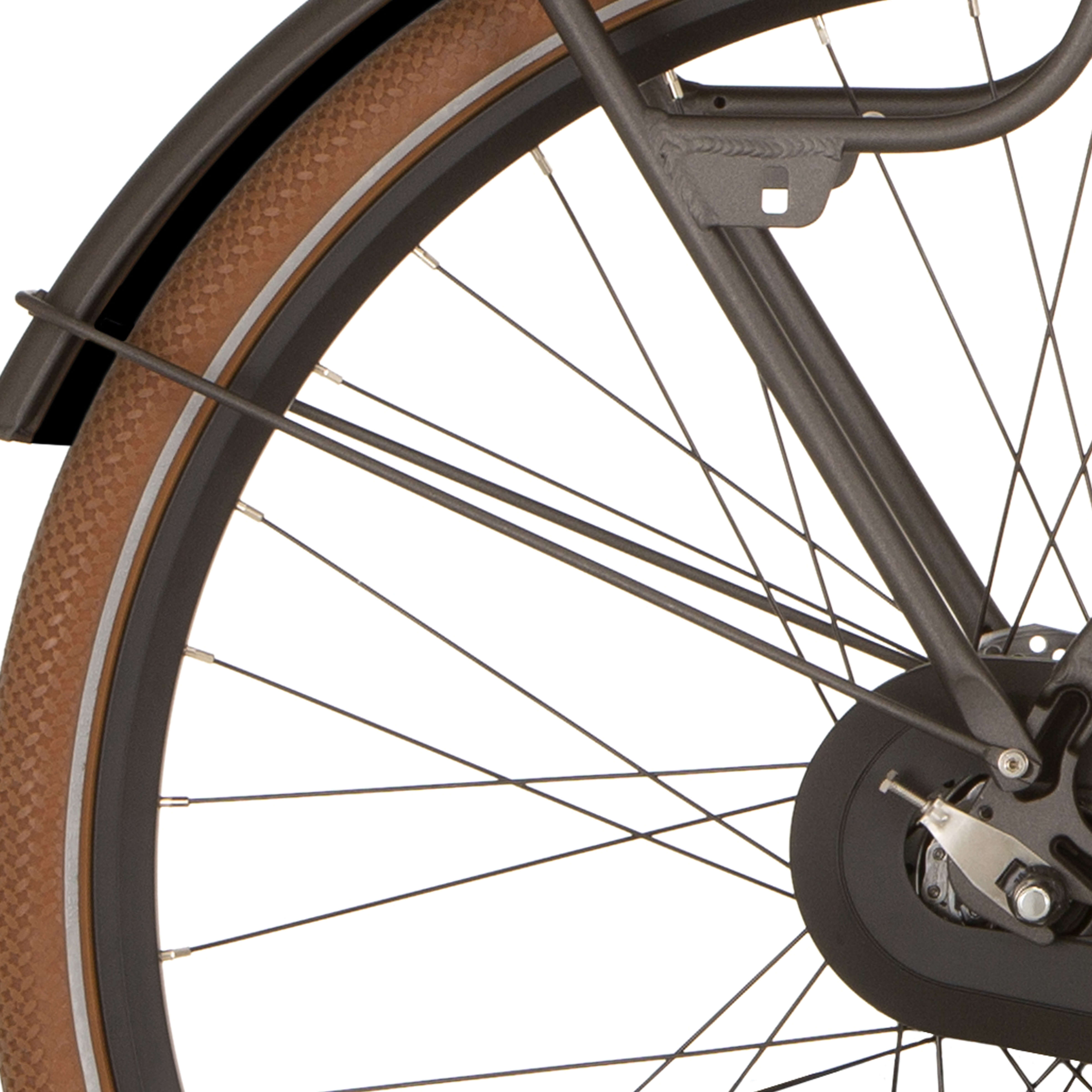 Cortina spatbordstang achter 28 foss iron black matt afbeelding