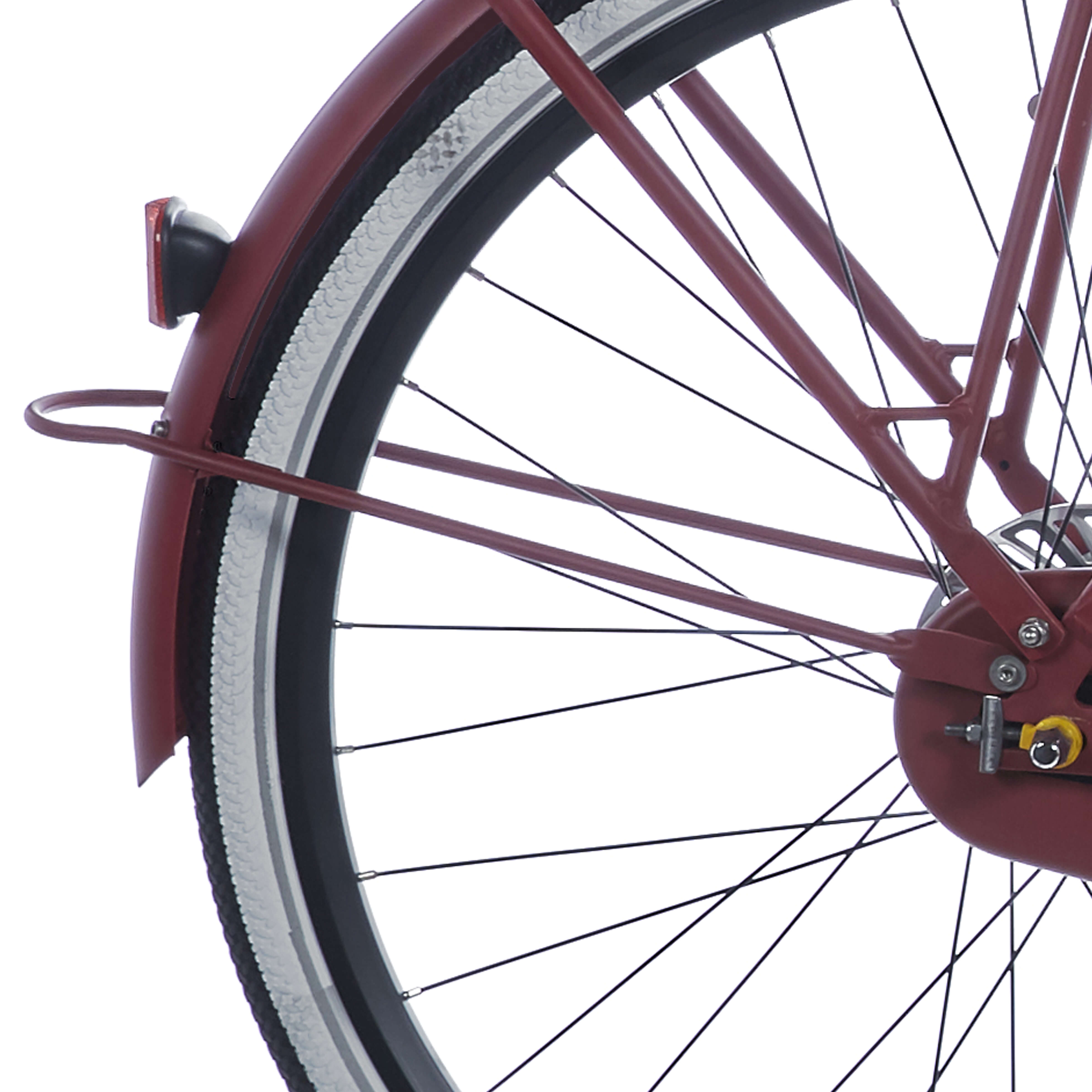 Cortina spatbordstang achter 28 e-u4 raspberry matt afbeelding