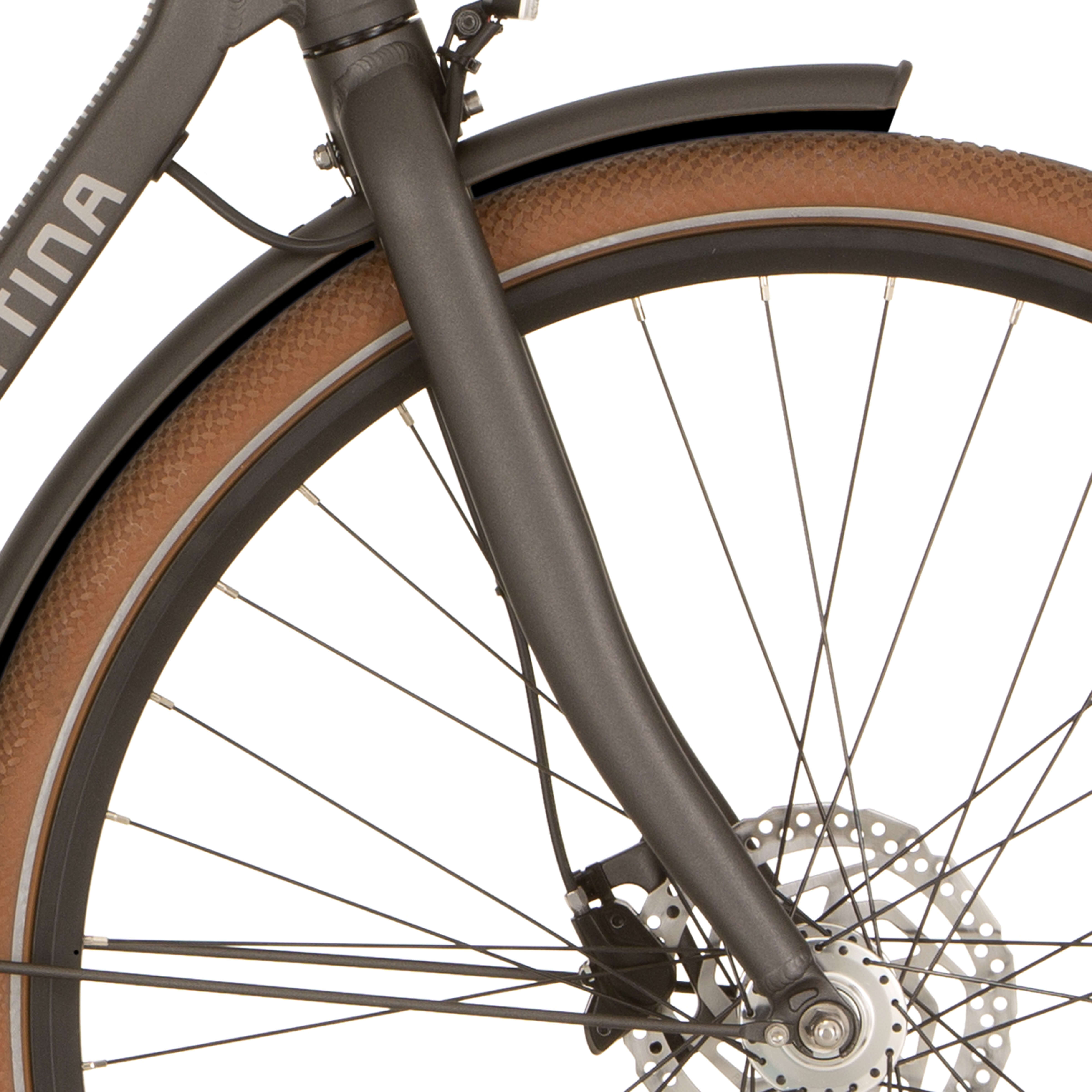 Cortina voorvork e-foss mm iron black matt afbeelding