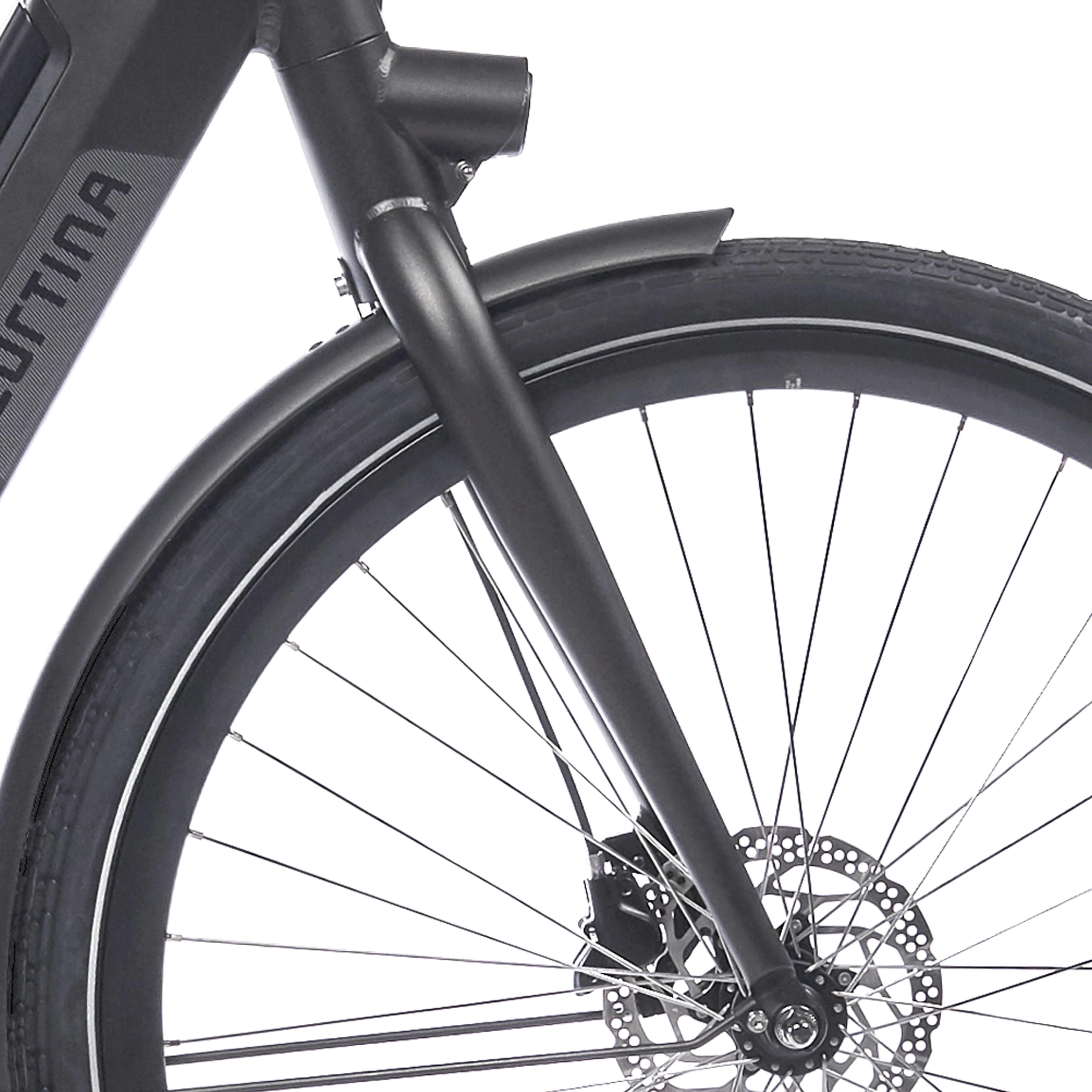 Cortina voorvork e-nite black graphite matt