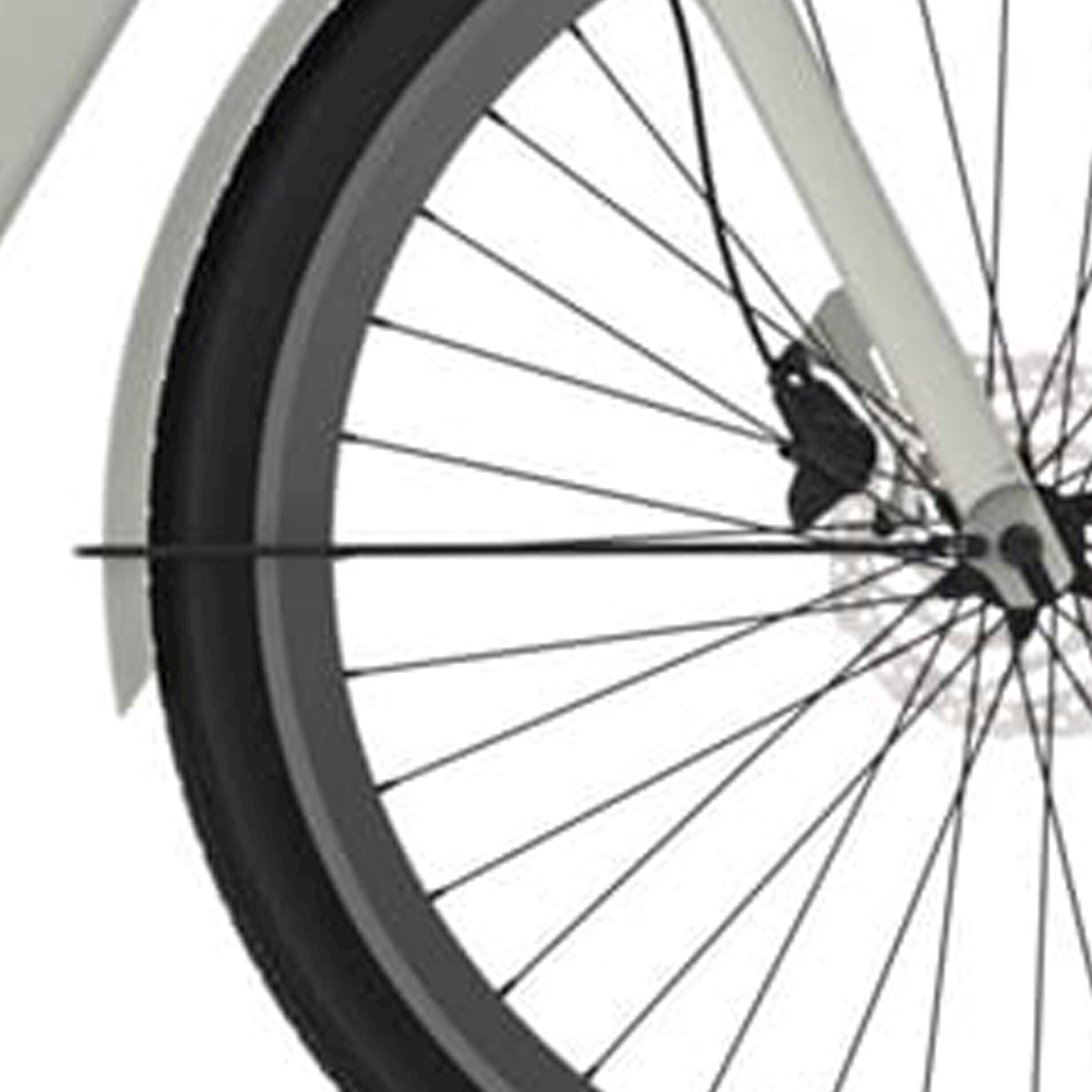 Cortina spatbordstang voor 28 e-nite metallic silver matt afbeelding