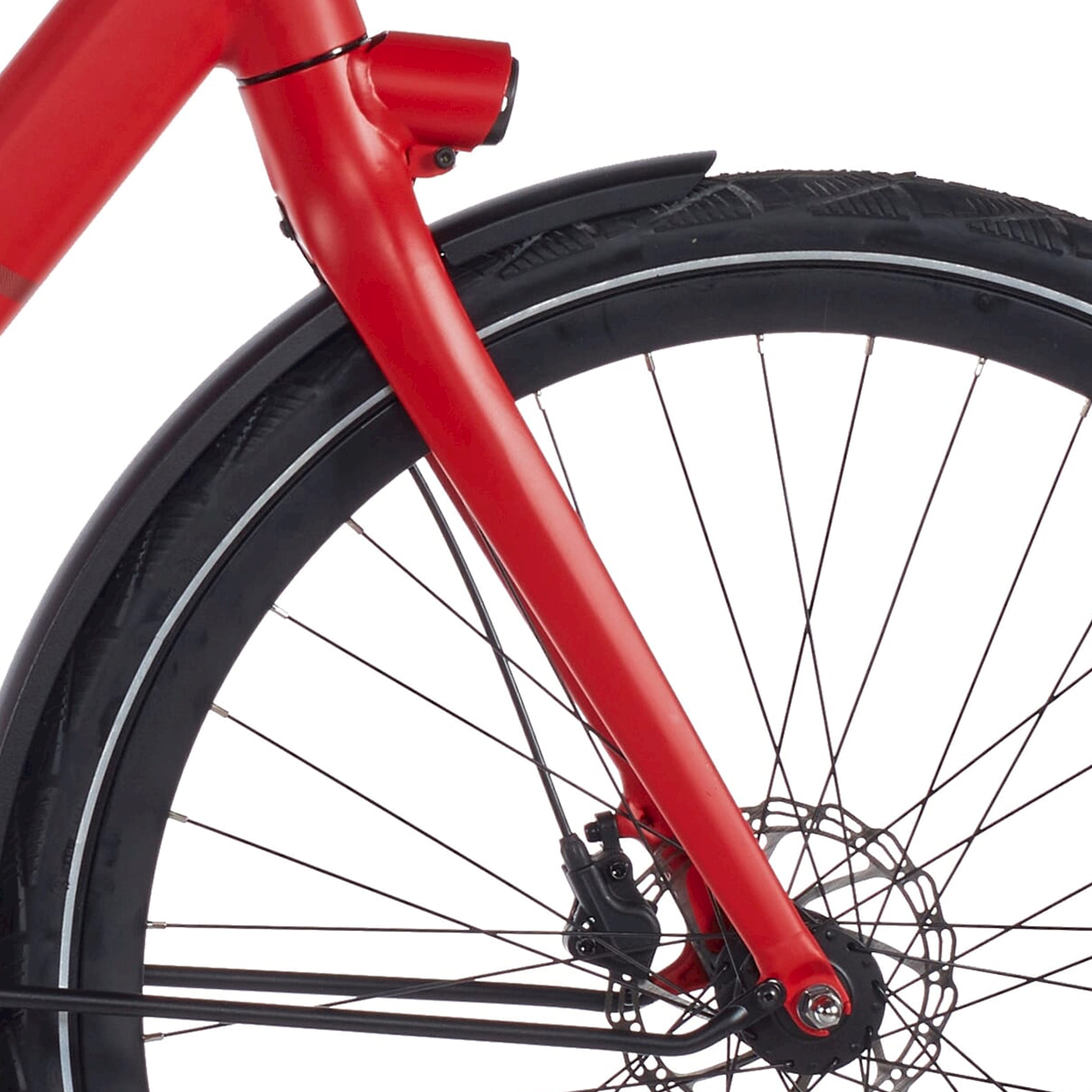 Cortina voorvork e-lett traffic red matt afbeelding