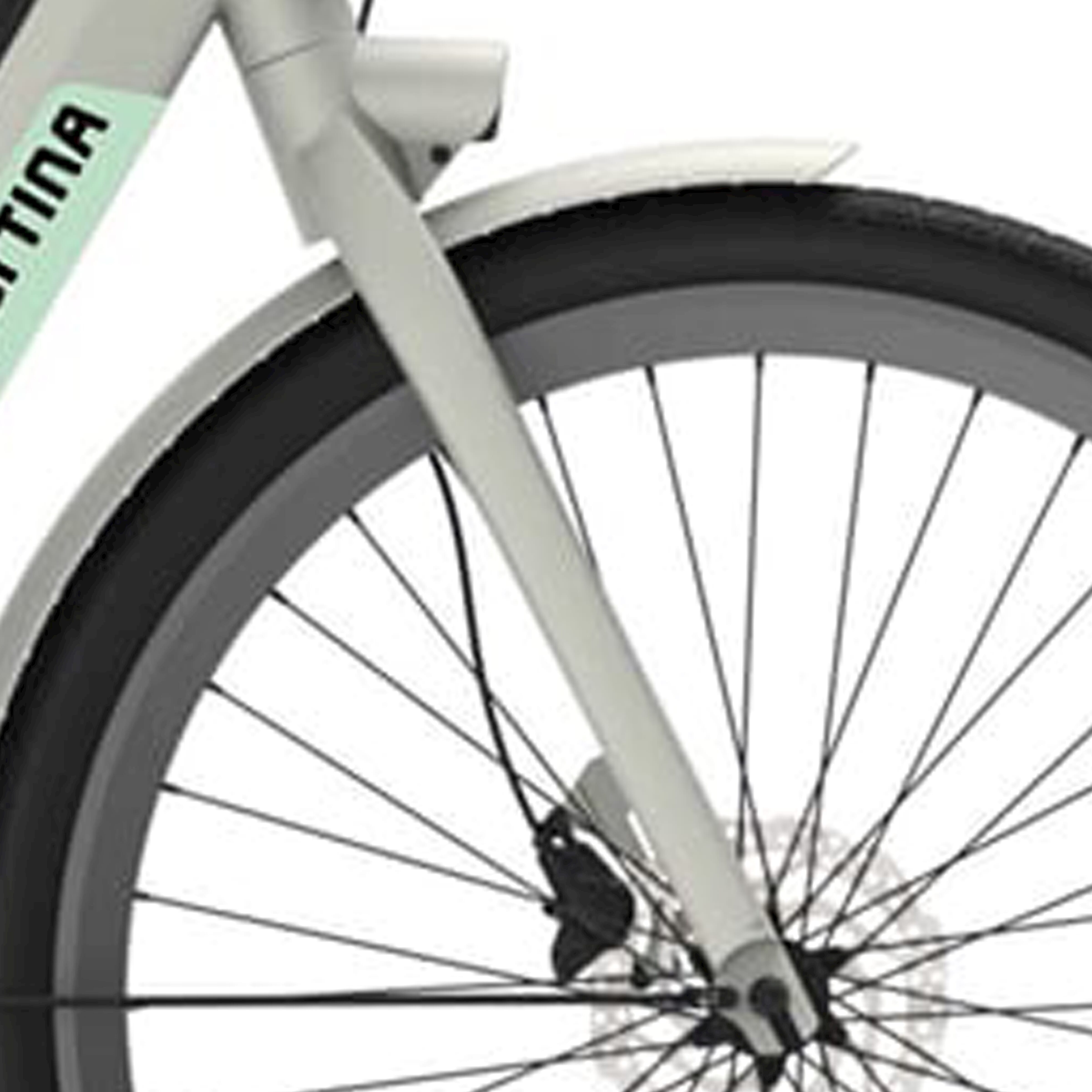 Cortina voorvork e-nite metallic silver matt afbeelding