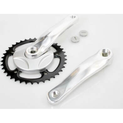 crankstel 38t 152 m disc alu zilver afbeelding