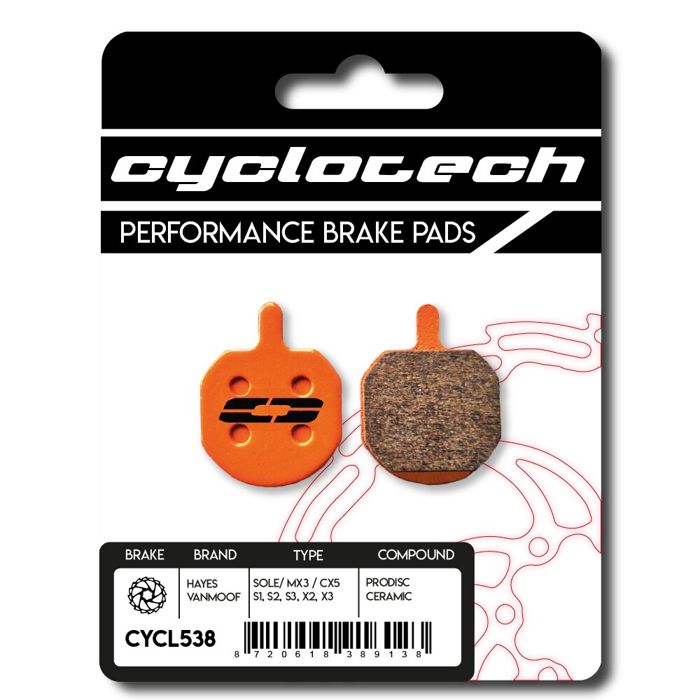 Cyclotech, Cyclotech Cyclotech schijfremblok prodisc ceramic hayes sole