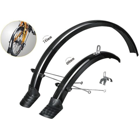Mirage spatbordset 20" zwart incl. bevestigingsmateriaal afbeelding