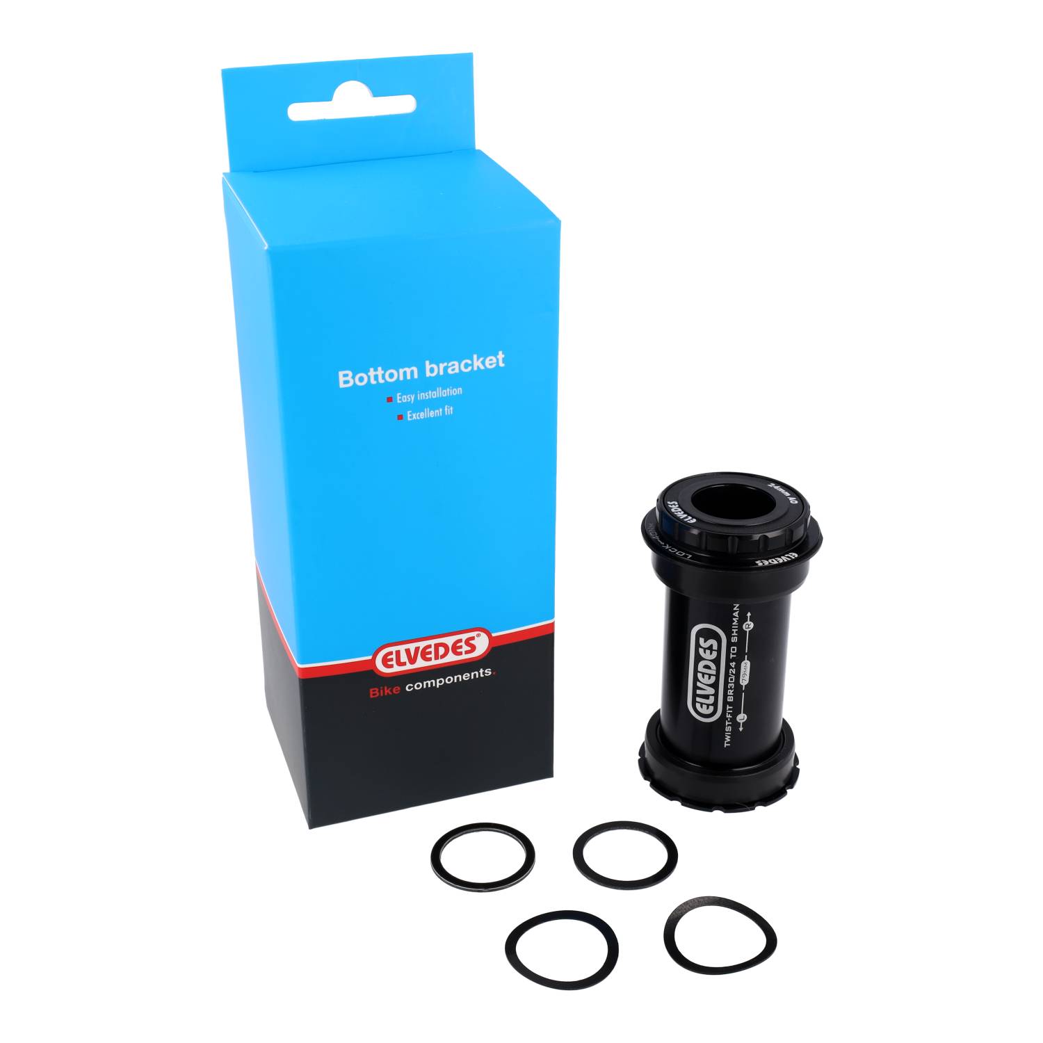 Elvedes trapas adapter twistfit bb right shimano 24mm