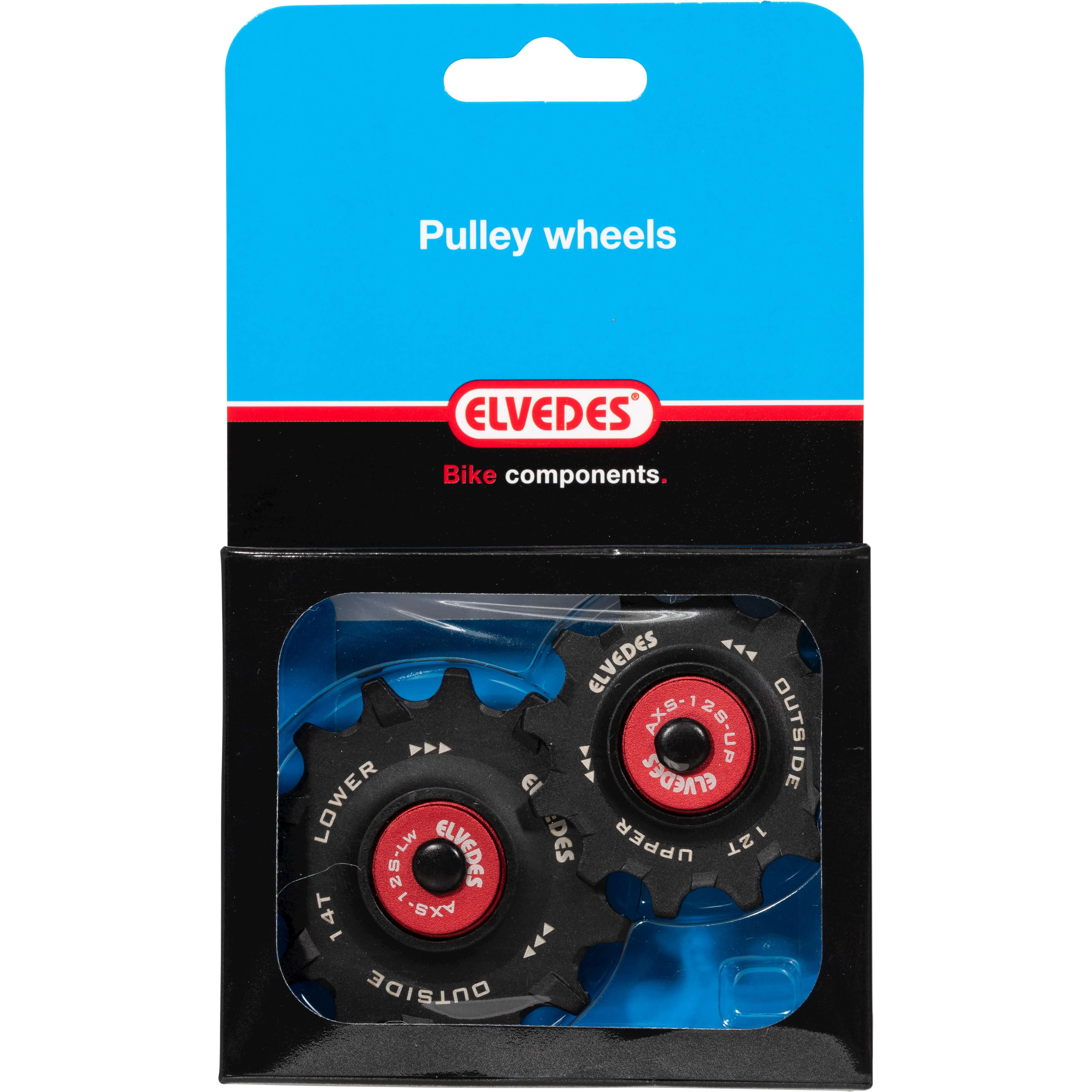 Elvedes set derailleurwieltjes 12t+14t keramisch afbeelding