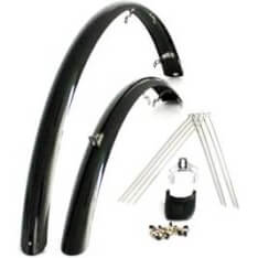 Eurofender spatbordset elegance 58mm 26 zwart afbeelding