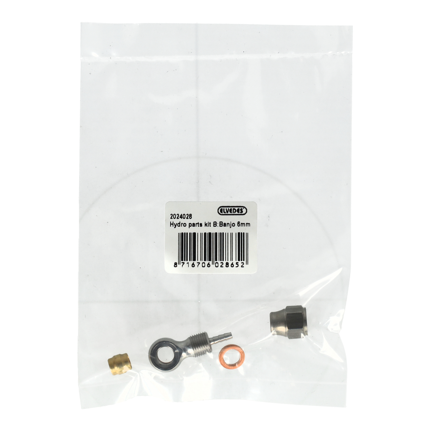 Elvedes hydro onderdelen kit b: banjo 6mm afbeelding