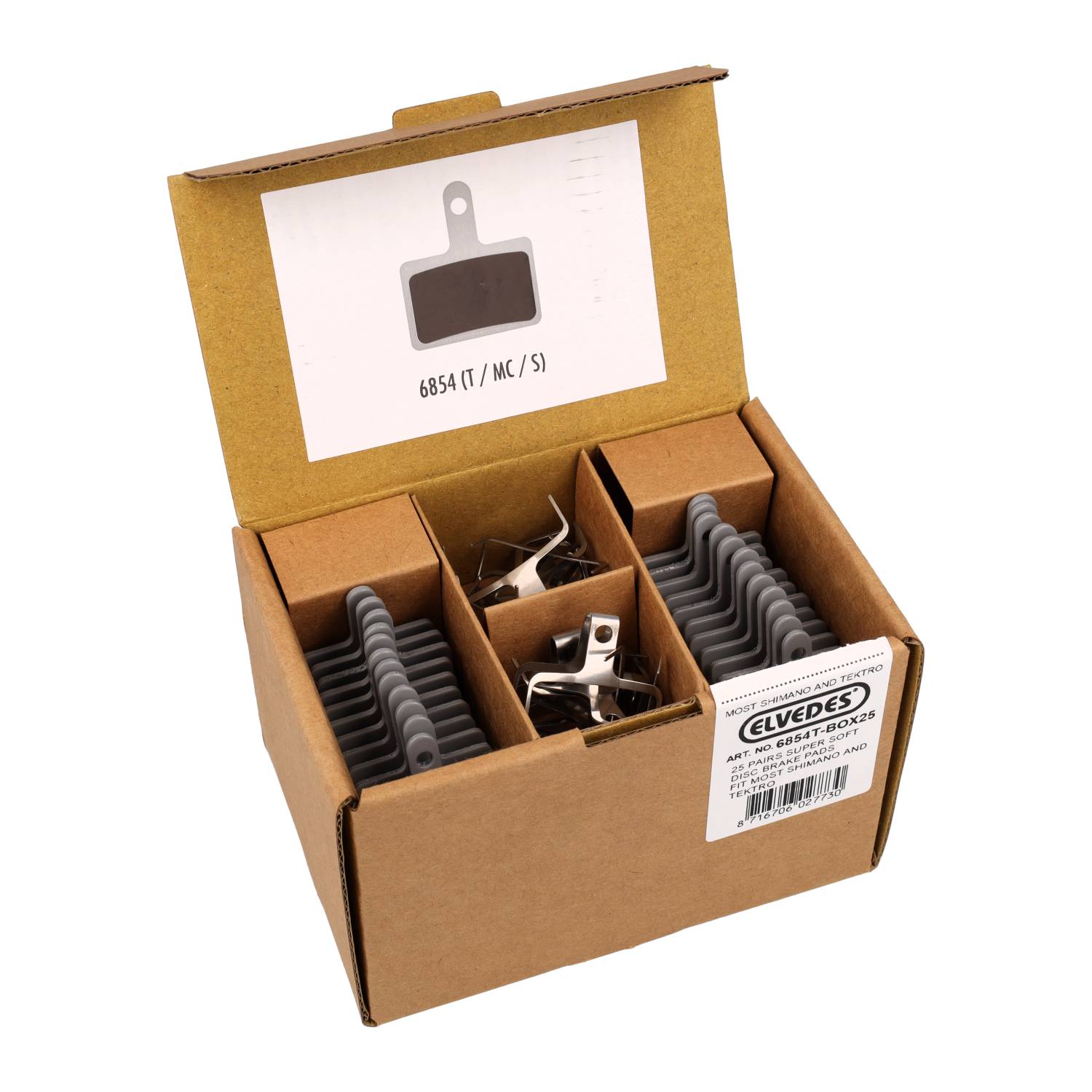 Elvedes schijfremblok shimano br-m525 super soft (25) afbeelding