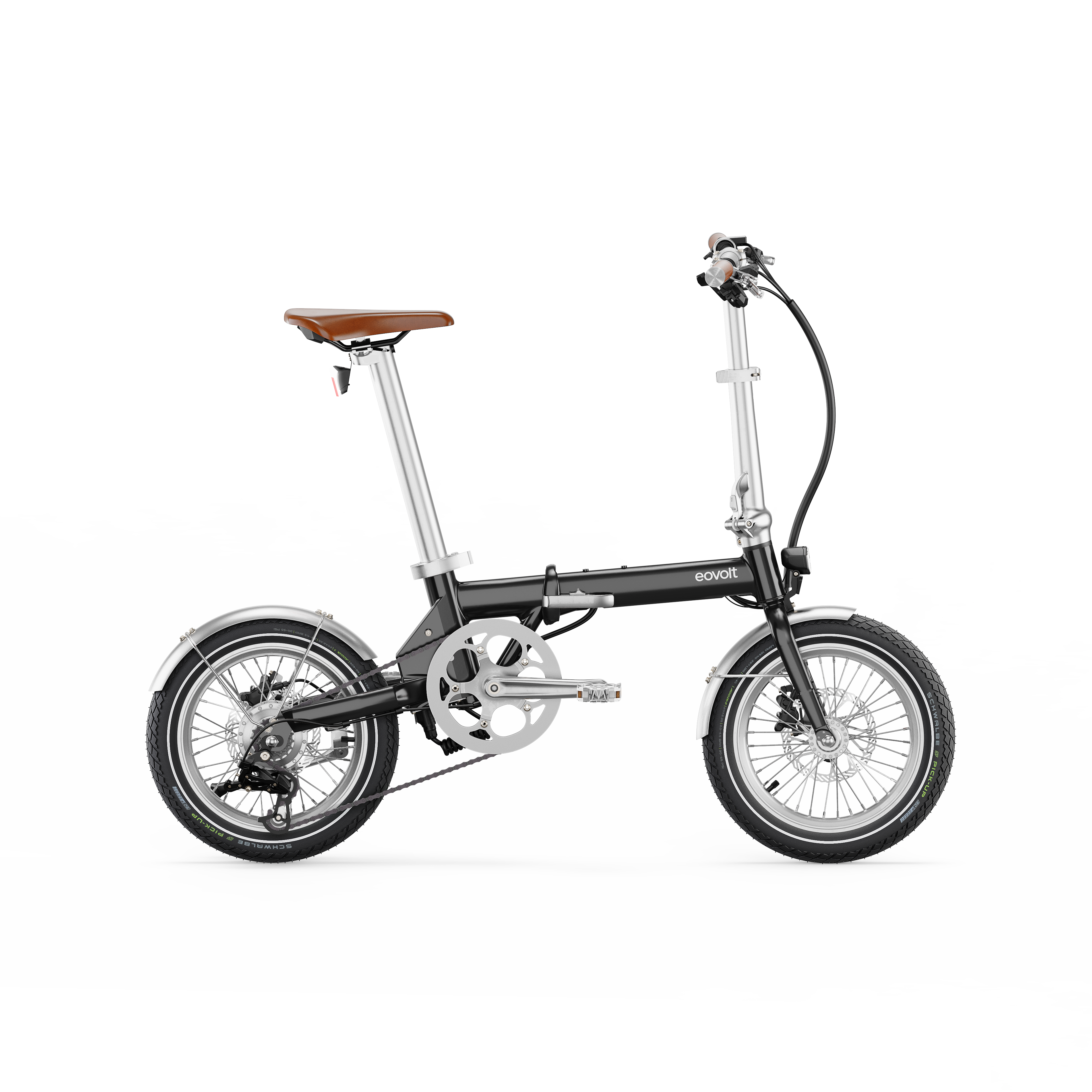Eovolt elektrische vouwfiets morning 16 vintage v3 zwart afbeelding