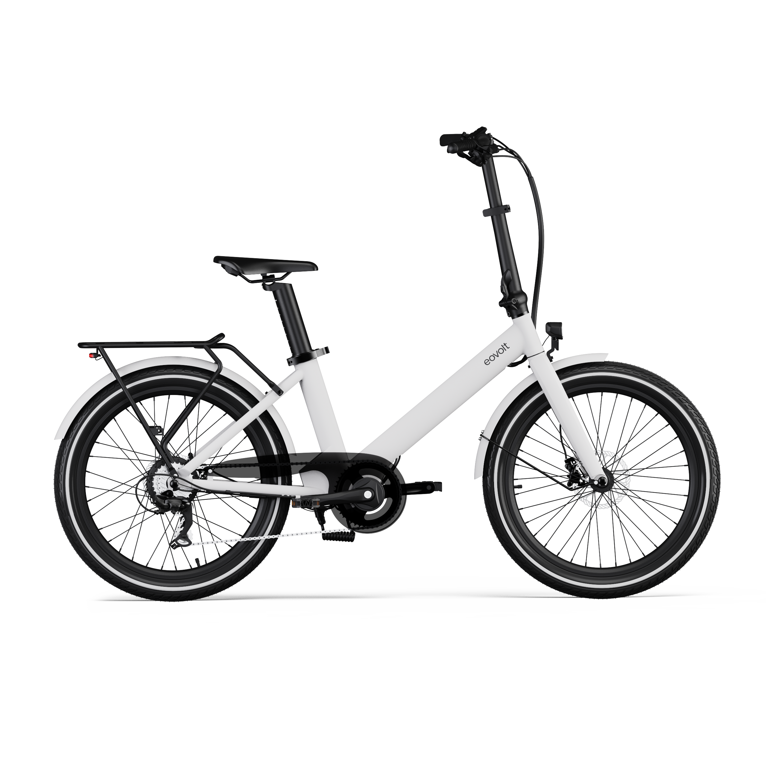 Eovolt elektrische compactfiets evening 24 v2 grijs afbeelding