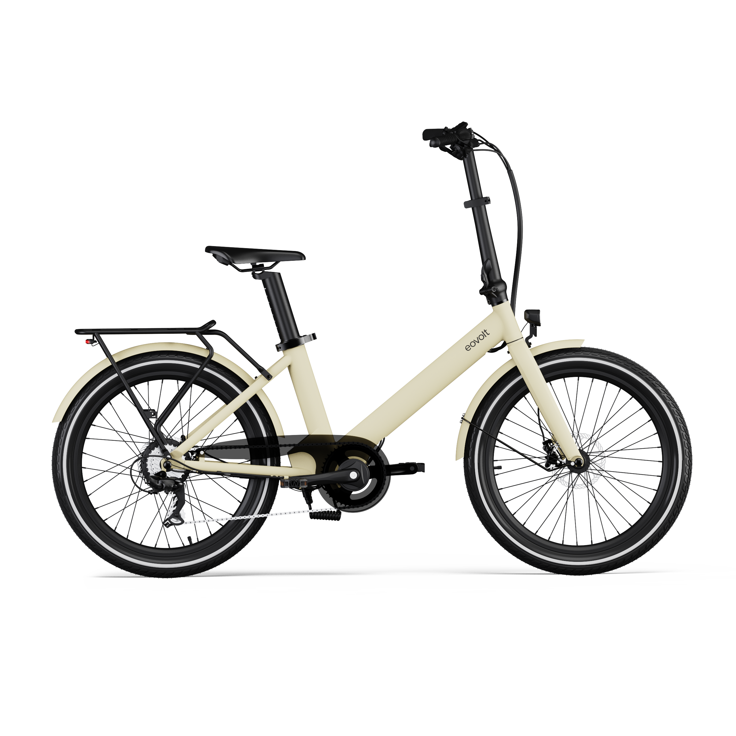 Eovolt elektrische compactfiets evening 24 v2 zand afbeelding
