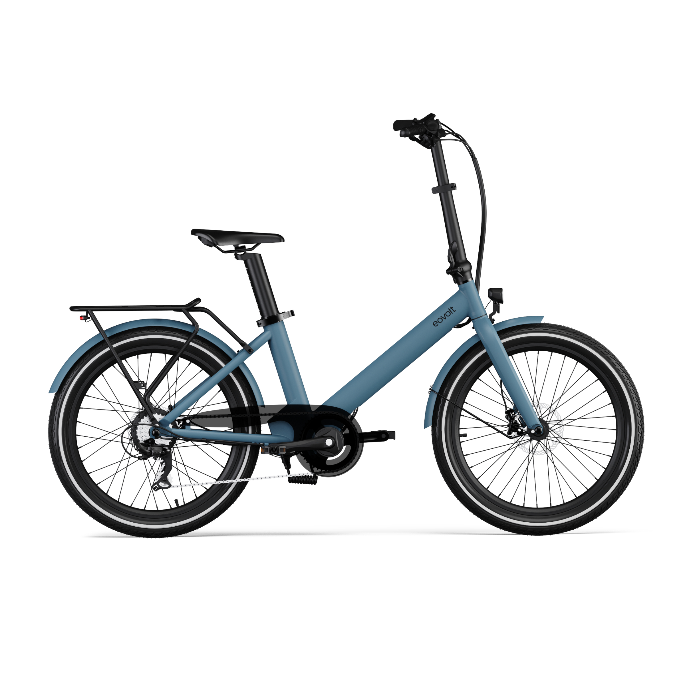 Eovolt elektrische compactfiets evening 24 v2 blauw