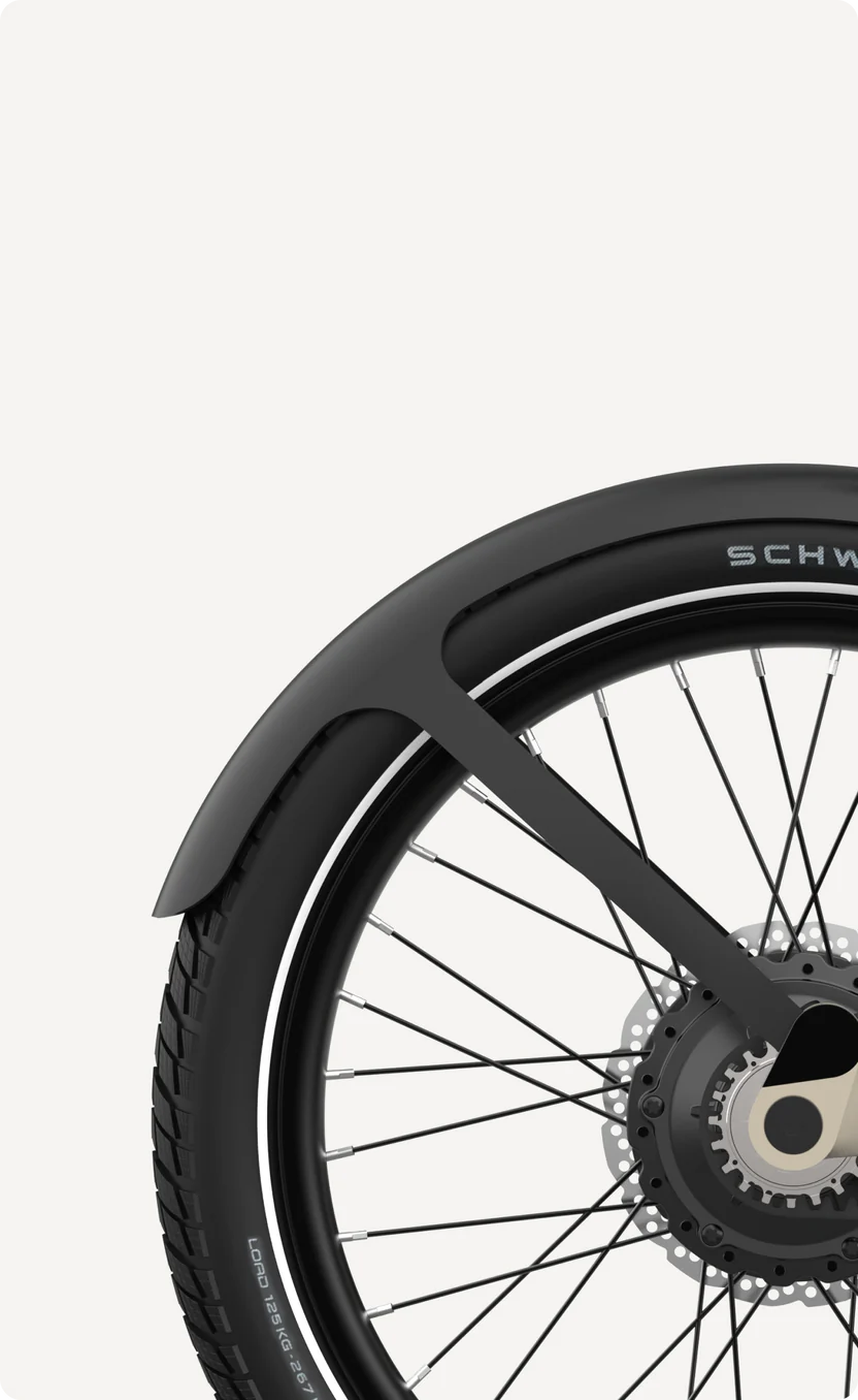 Eovolt spatbord achter afternoon pro v2 zwart afbeelding