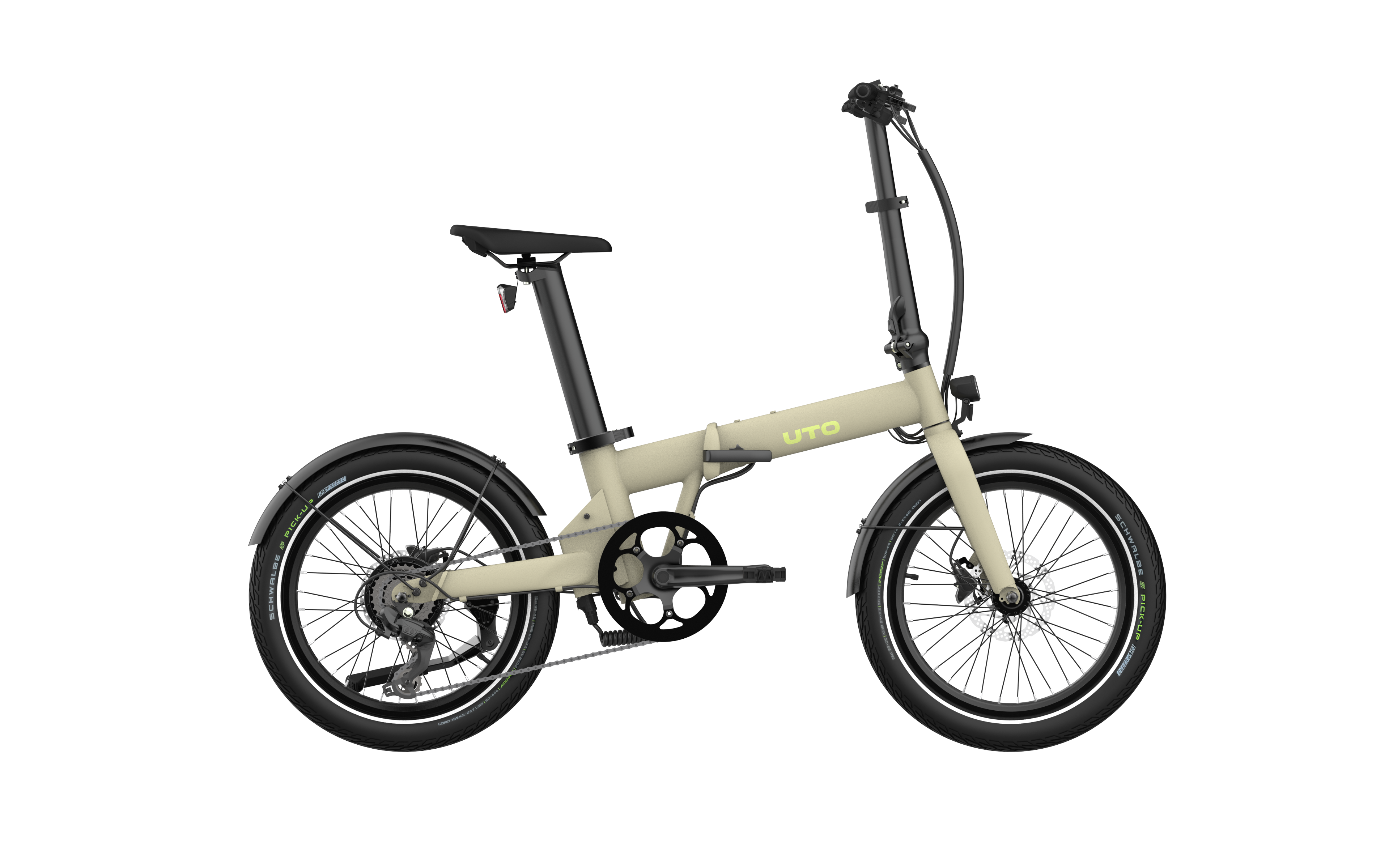 UTO elektrische vouwfiets og20 v0 zand afbeelding