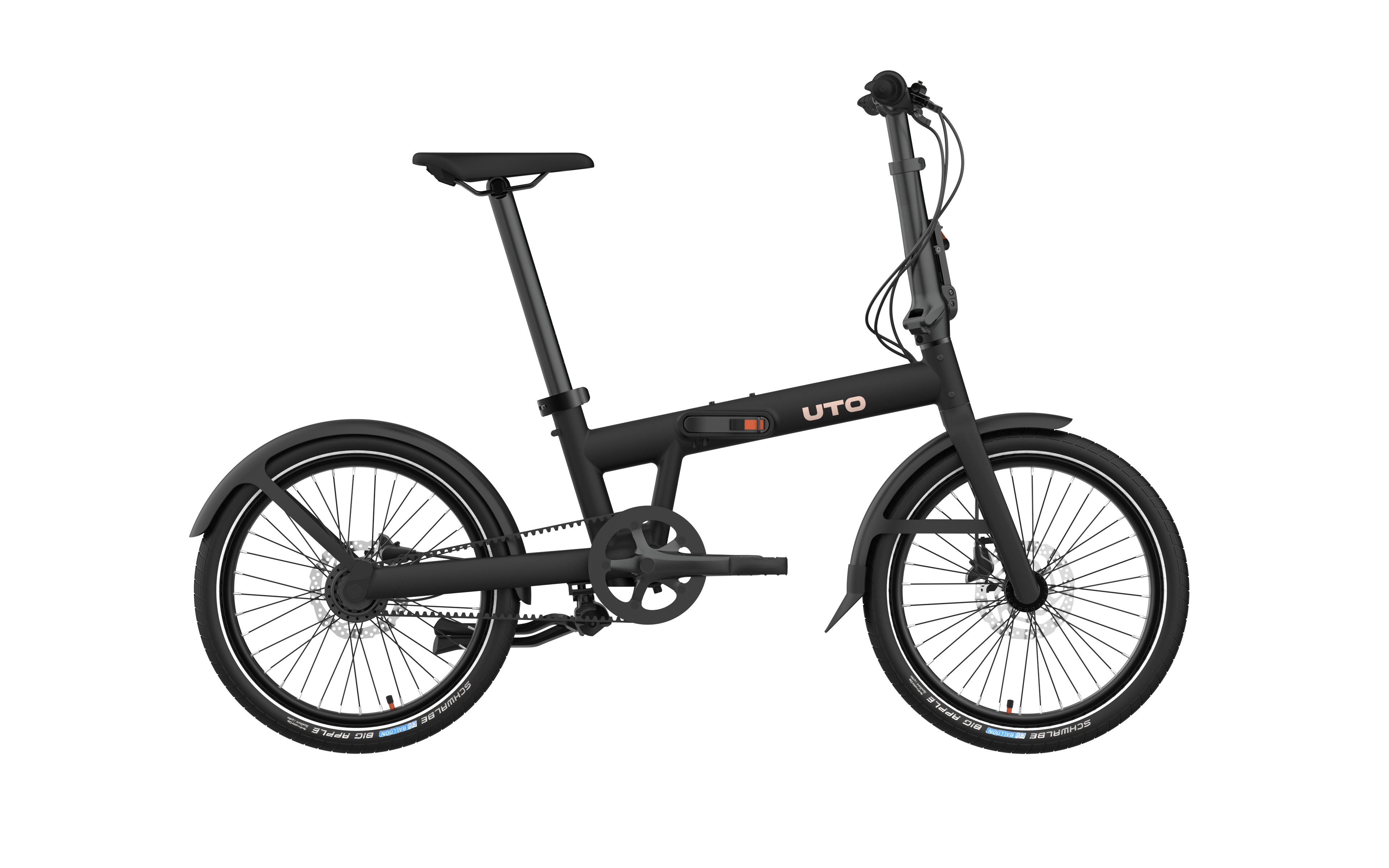 UTO vouwfiets pro20 ne v0 zwart afbeelding