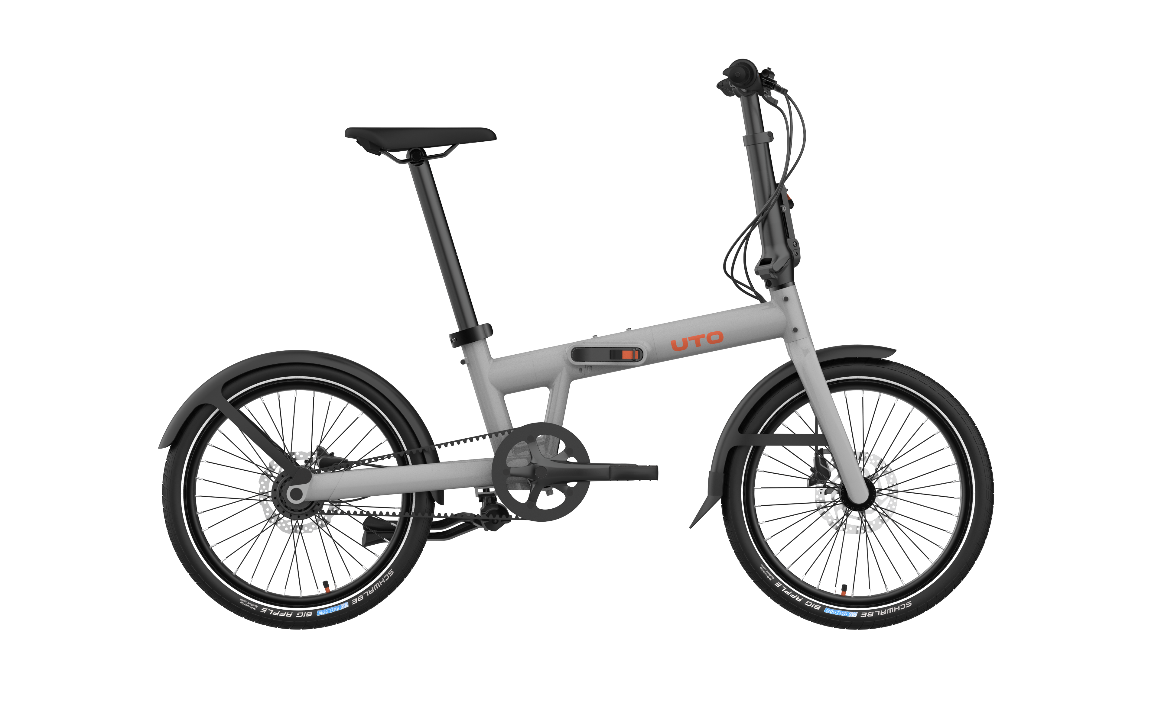 UTO vouwfiets pro20 ne v0 grijs afbeelding