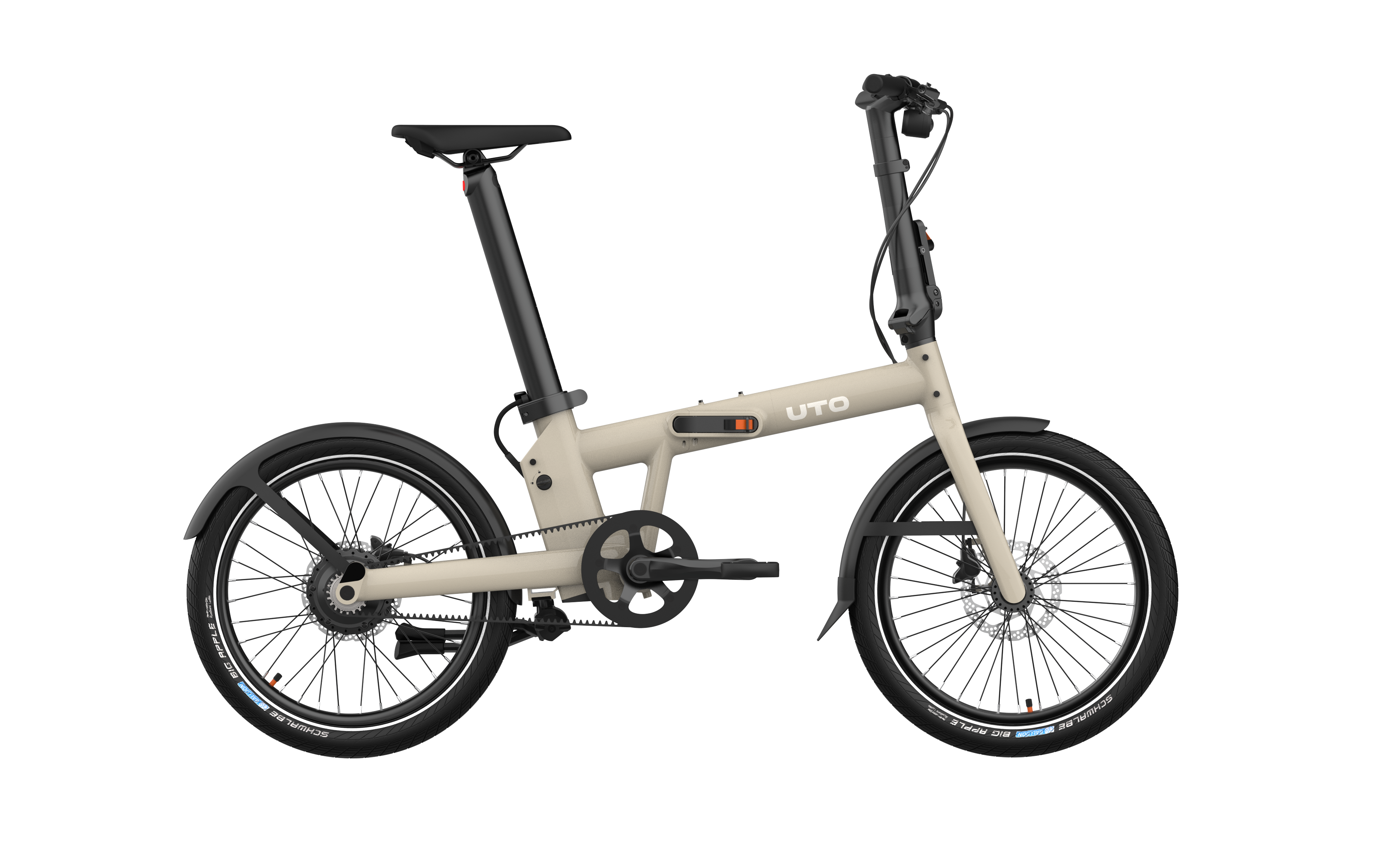 UTO elektrische vouwfiets pro20 v2 taupe afbeelding