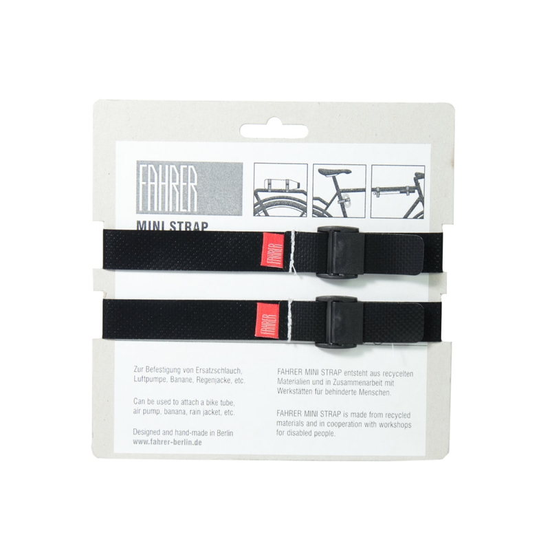Fahrer cargo mini strap m 35x2cm zwart (2 stuks) afbeelding