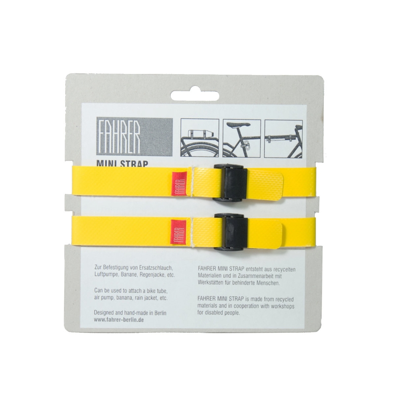 Fahrer cargo mini strap m 35x2cm geel (2 stuks) afbeelding