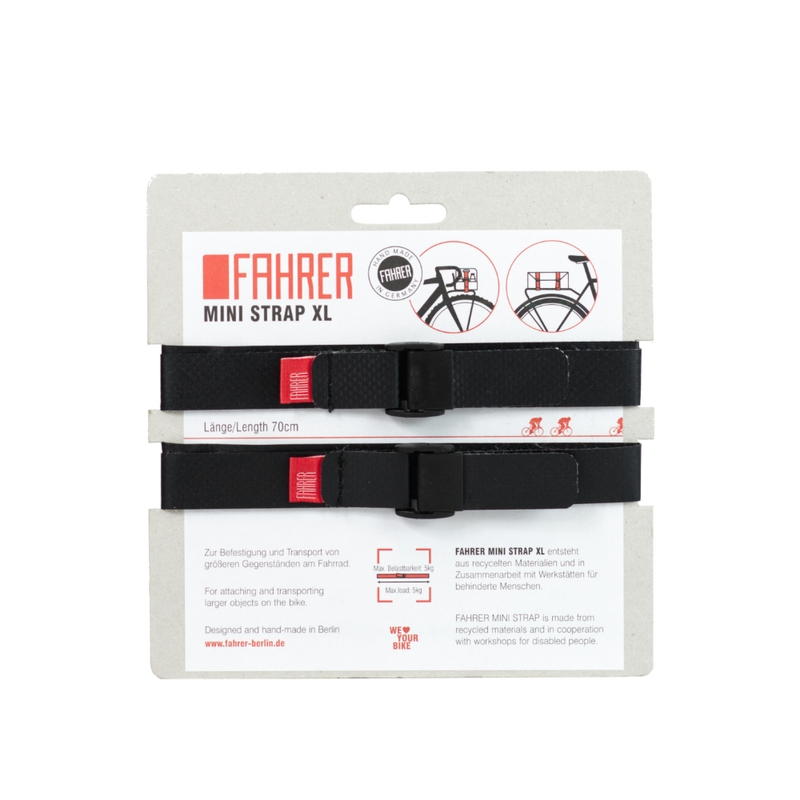 Fahrer cargo mini strap xl 70x2cm zwart (2 stuks) afbeelding