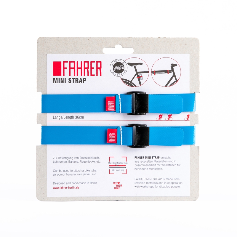 Fahrer cargo mini strap m 35x2cm lichtblauw (2 stuks) afbeelding