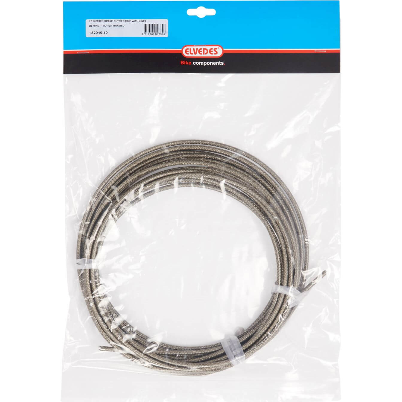 Elvedes rem buitenk 5mm zilver (10m)titan.gevlocht.182040-10 afbeelding