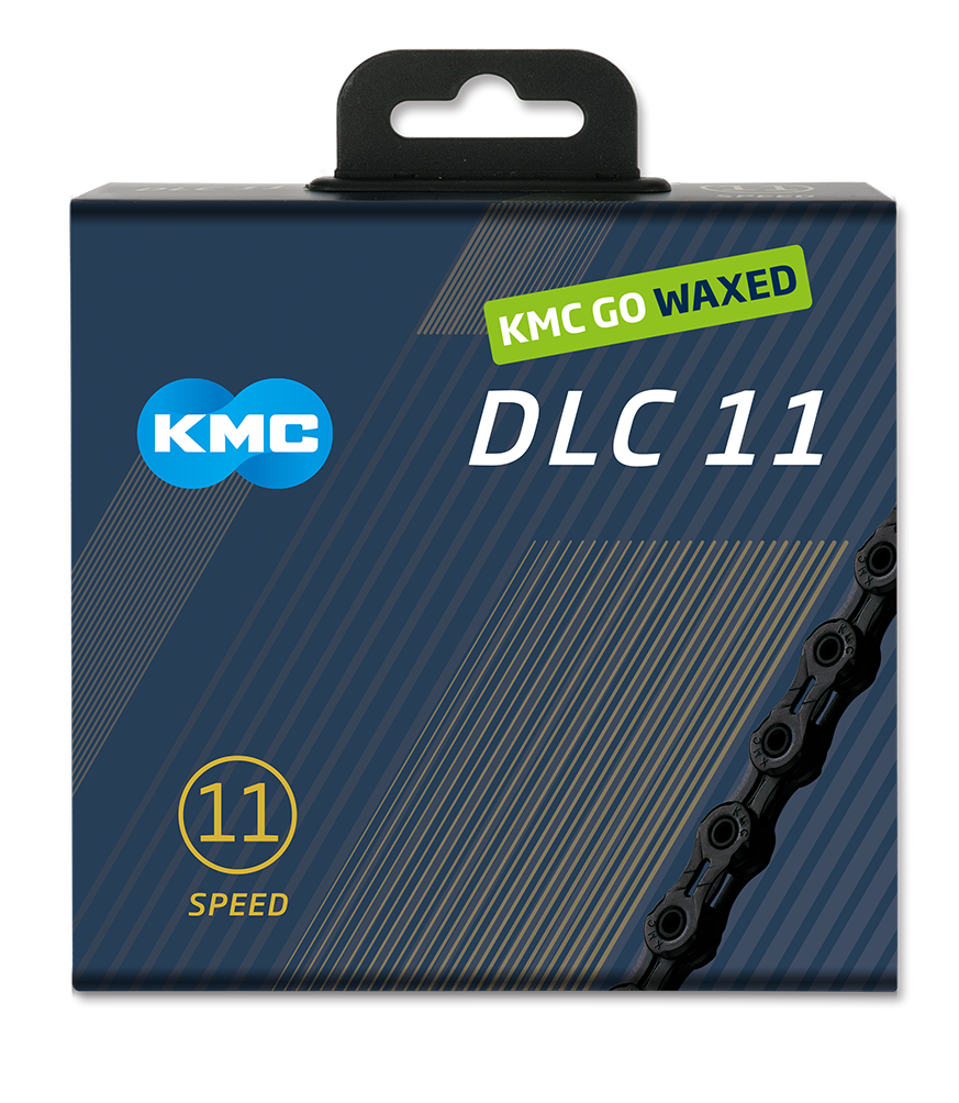 KMC ketting dlc11 black 118s waxed afbeelding