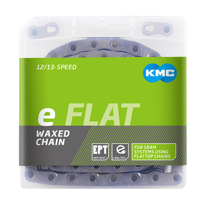 KMC chain e flat ept 1/2 x 11/128 126gl waxed