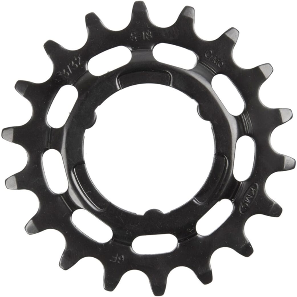 Shimano Kmc tandwiel narrow 18t achter zwart afbeelding
