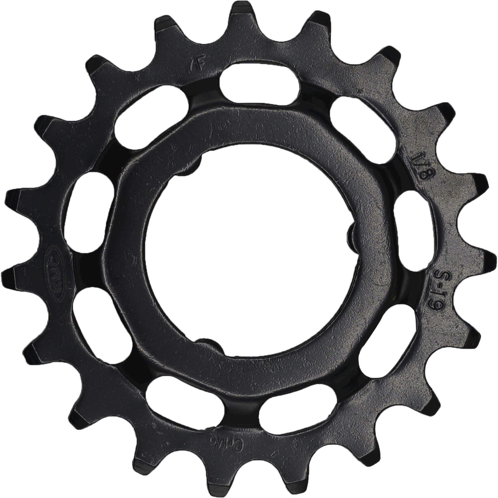KMC shimano tandwiel 17t, chromoly black afbeelding