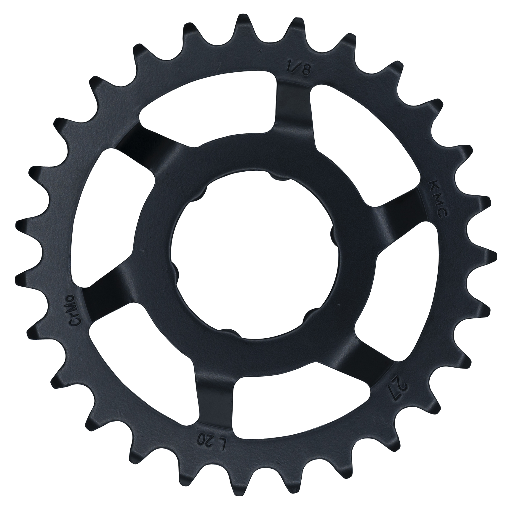 KMC tandwiel shimano wide 27t achter zwart afbeelding