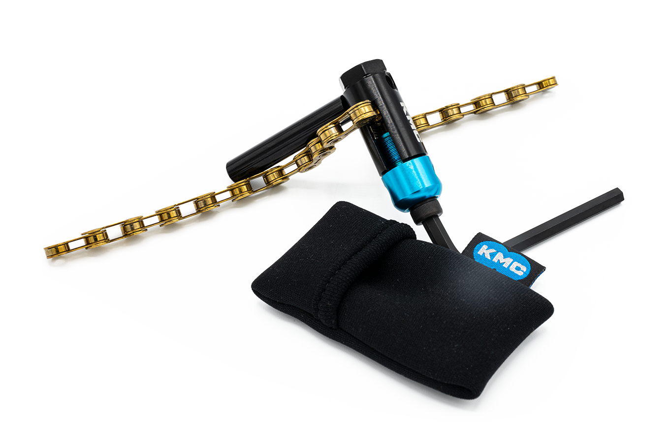 KMC kettingpons mini chain tool zwart/blauw afbeelding