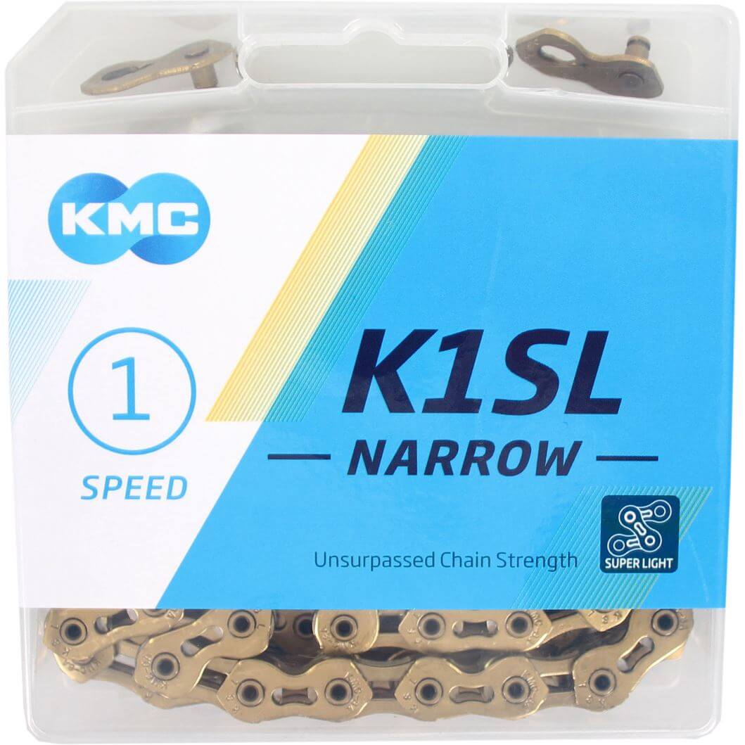 KMC ketting 1/2-3/32 100 K1SL Narrow Ti-N Gold afbeelding