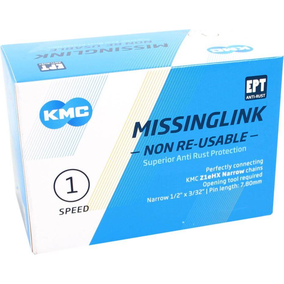 KMC sluitschakel missinglink z1ehx nr ept zilver narrow(40) afbeelding